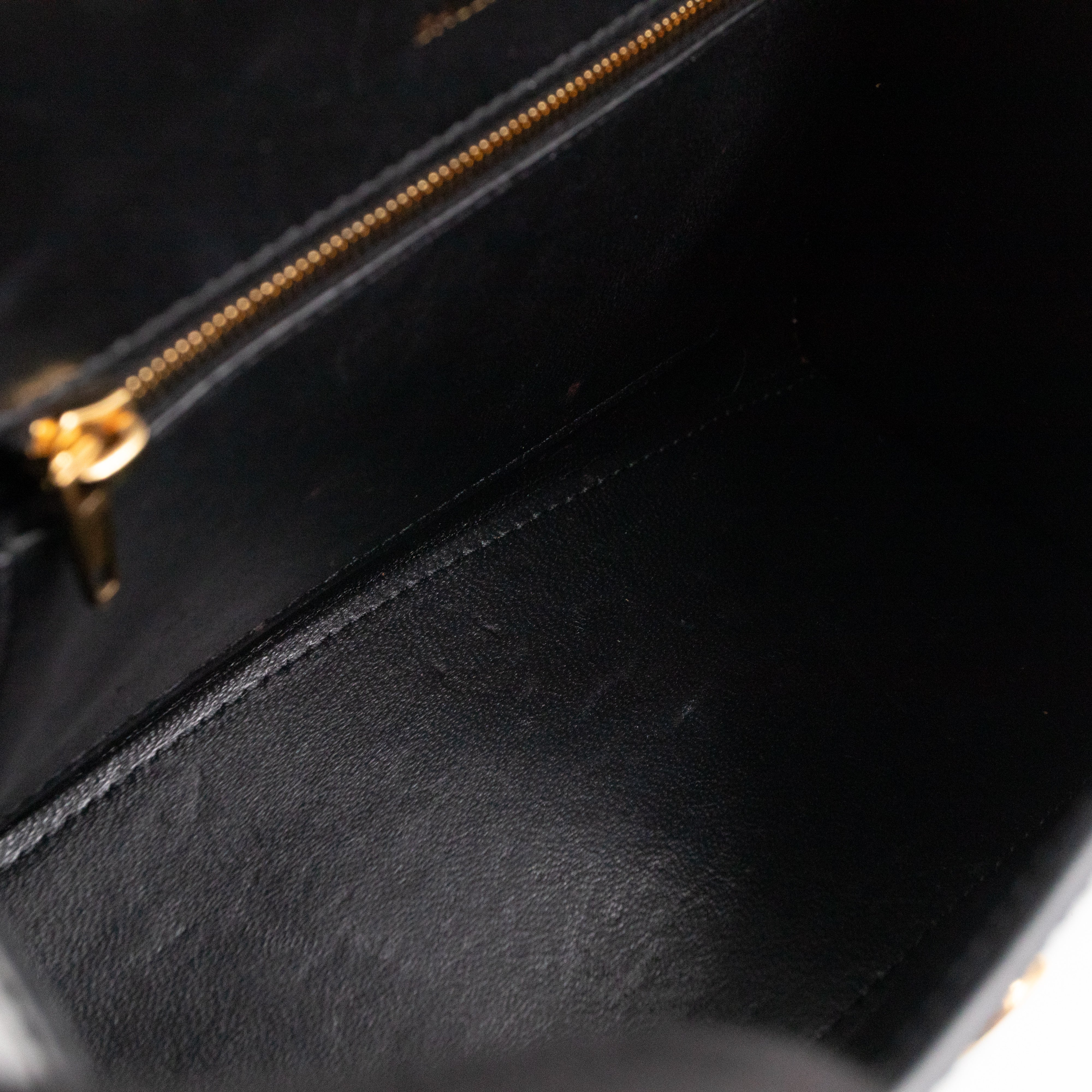 Hourglass Small Bag Box Black Calfskin