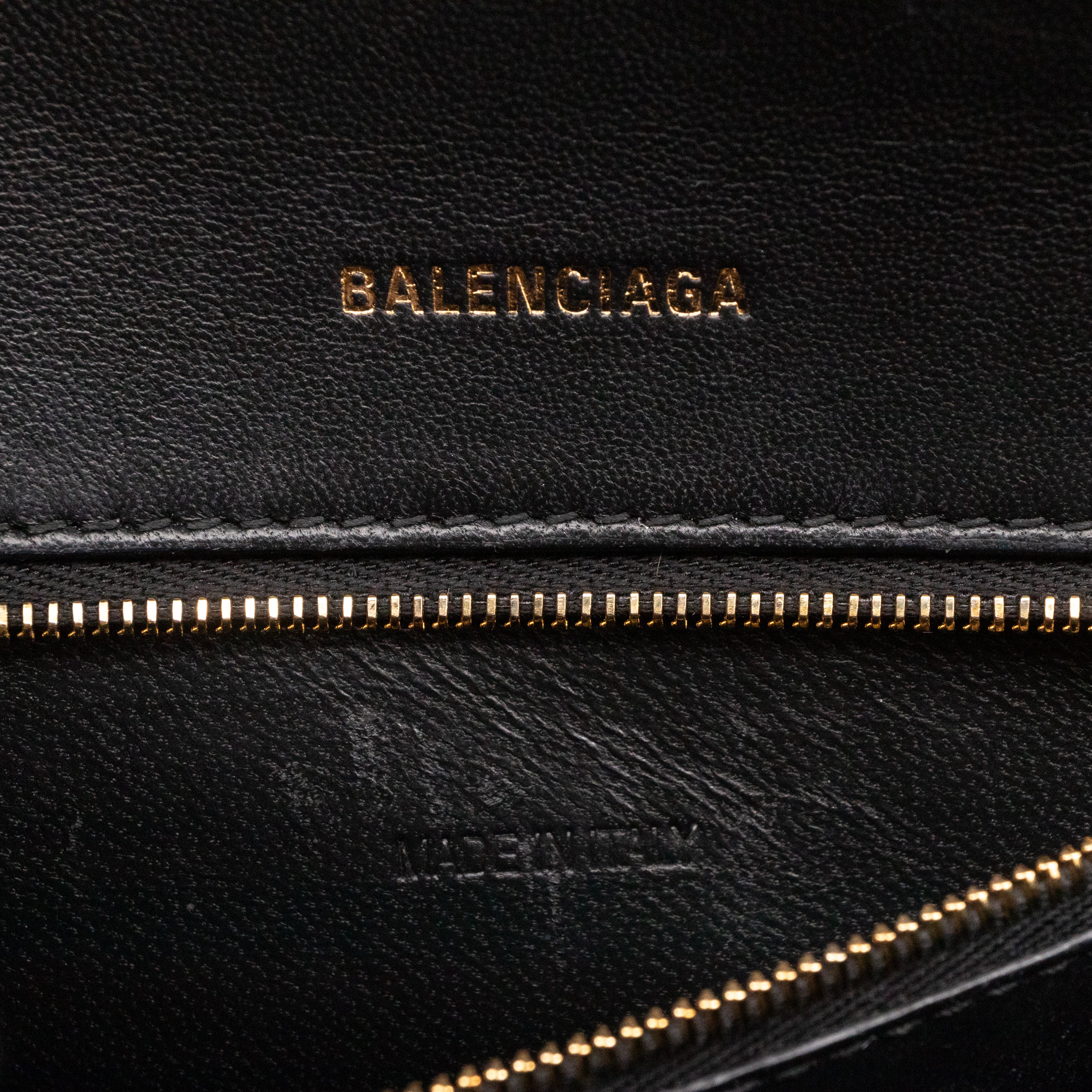 Hourglass Small Bag Box Black Calfskin