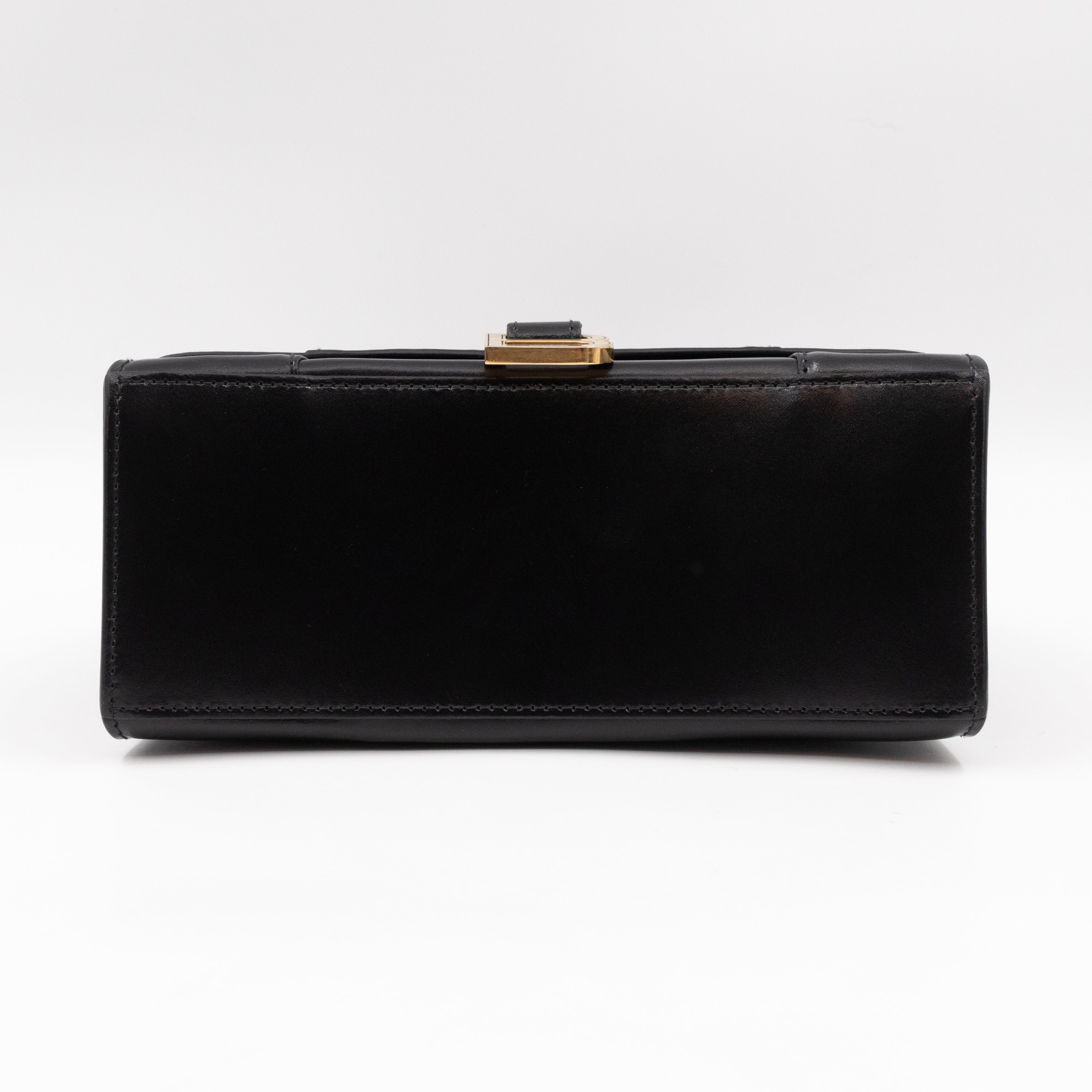 Hourglass Small Bag Box Black Calfskin