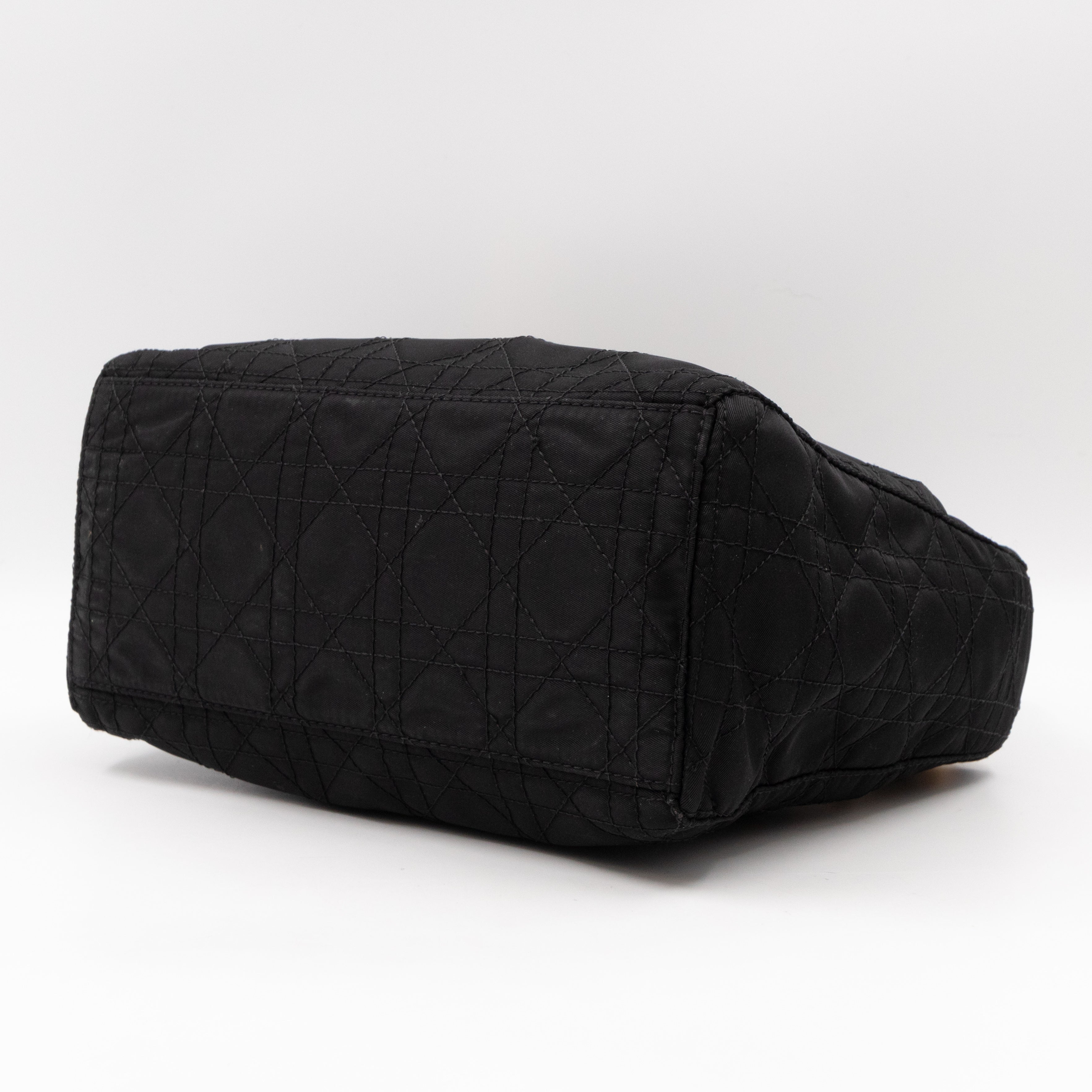 Vintage Lady Dior Medium Black Nylon