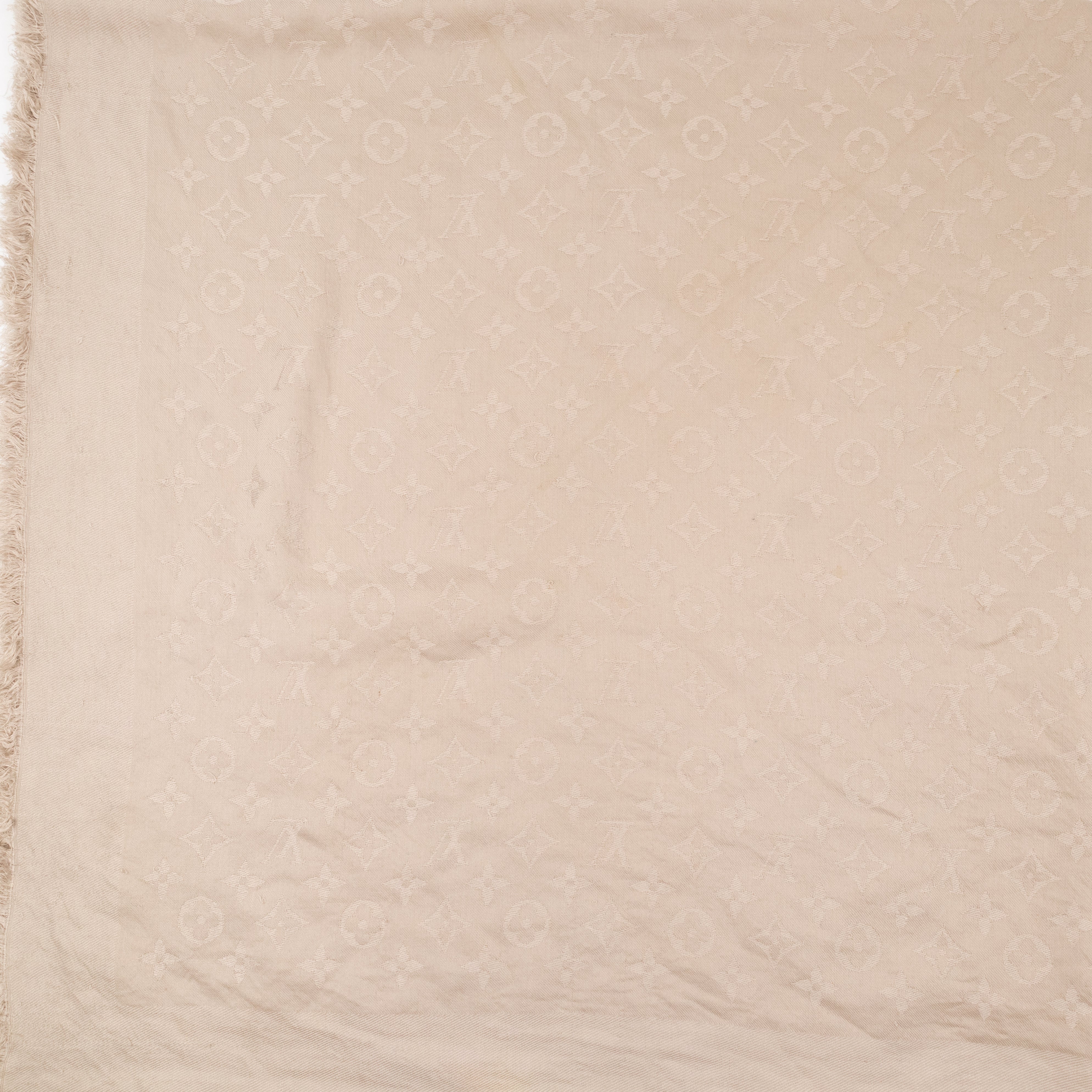 Monogram Shawl Beige