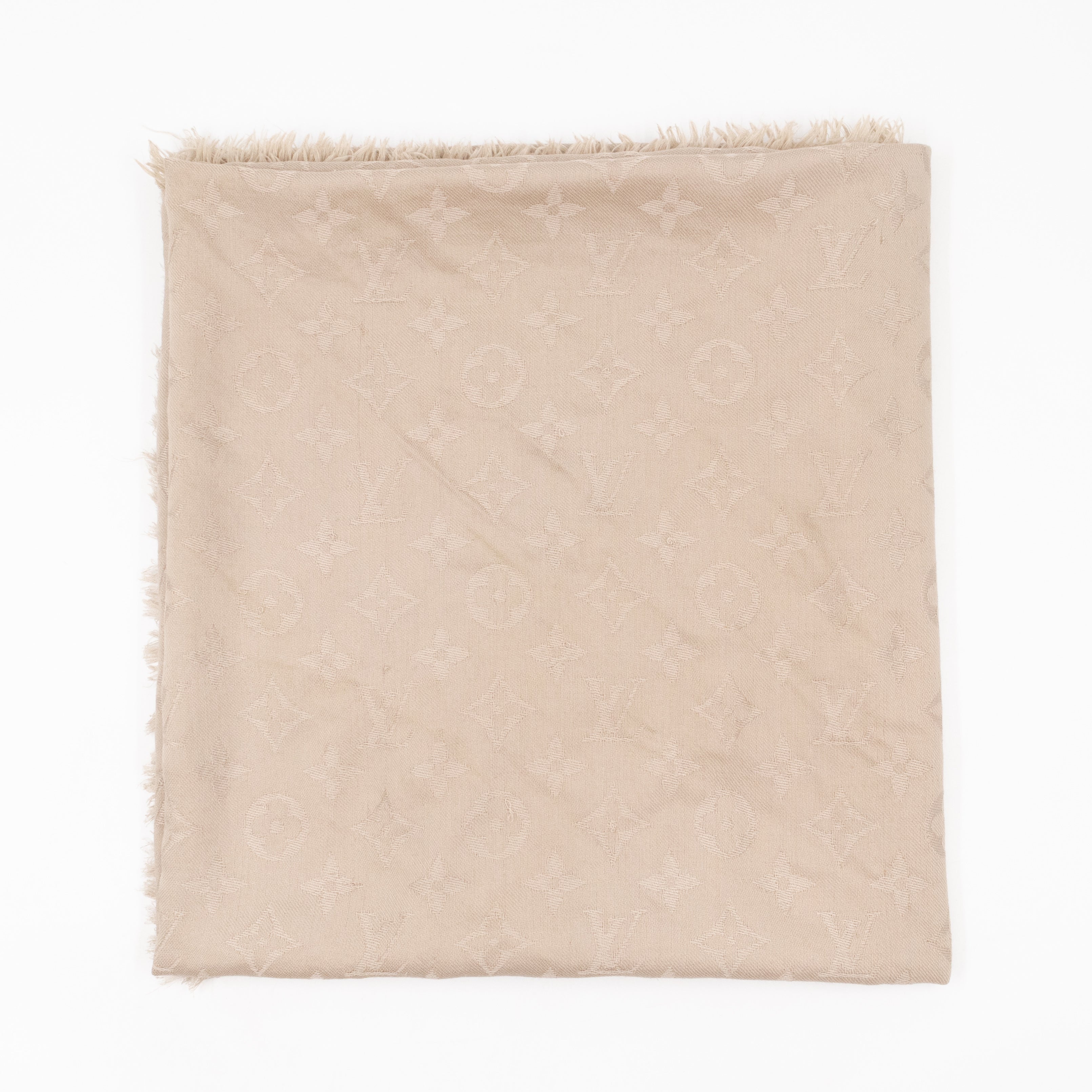 Monogram Shawl Beige