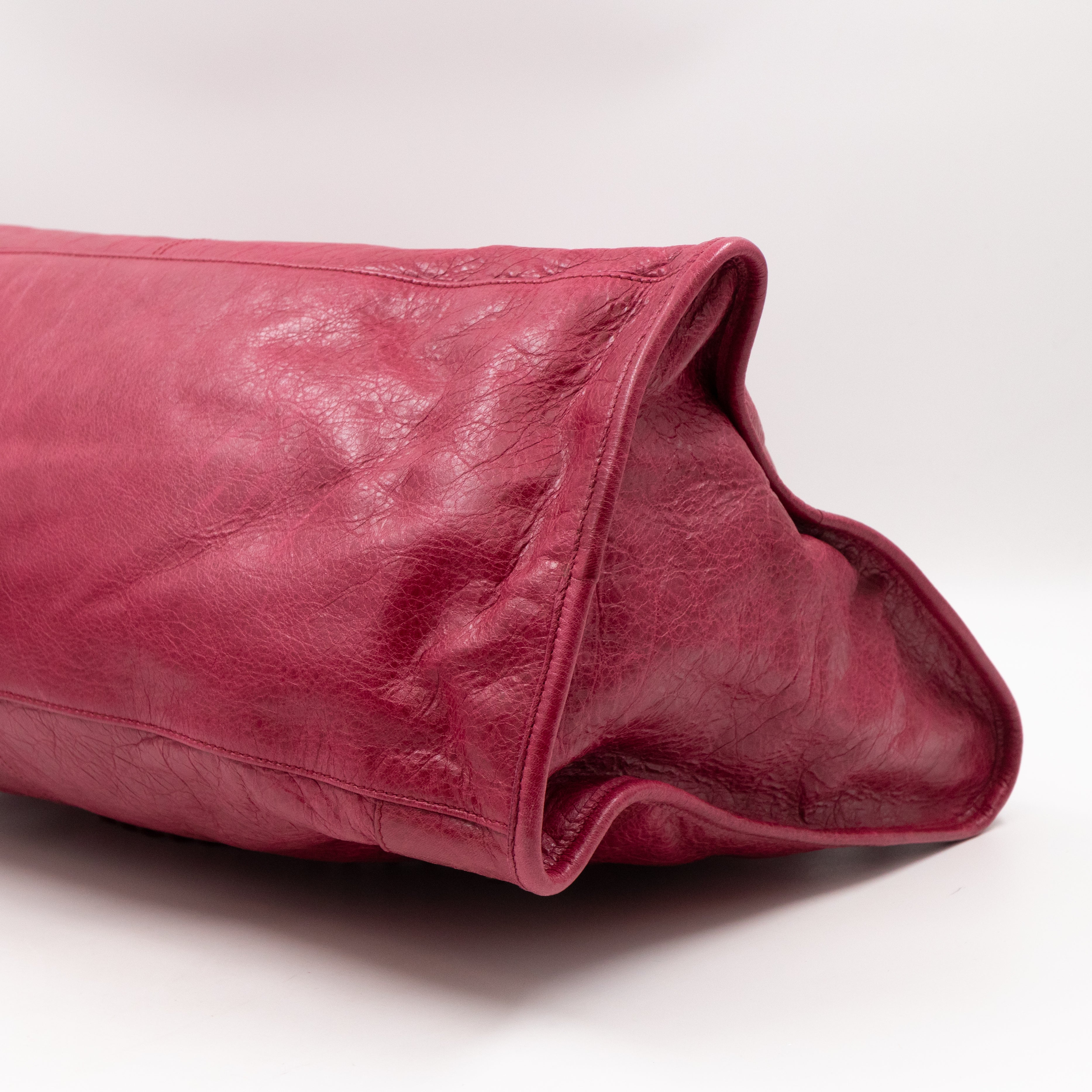Work Bag Burgundy Leather