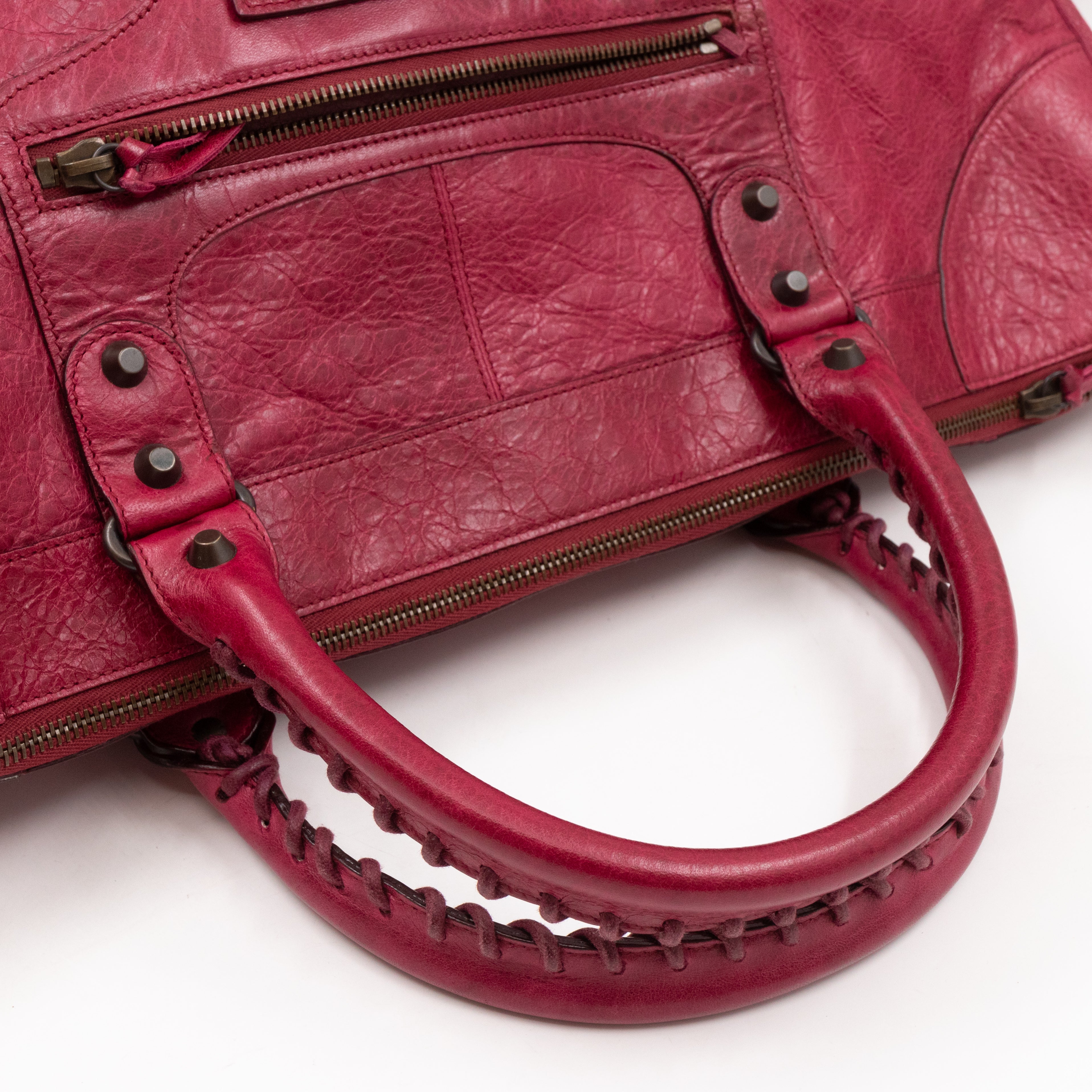 Work Bag Burgundy Leather