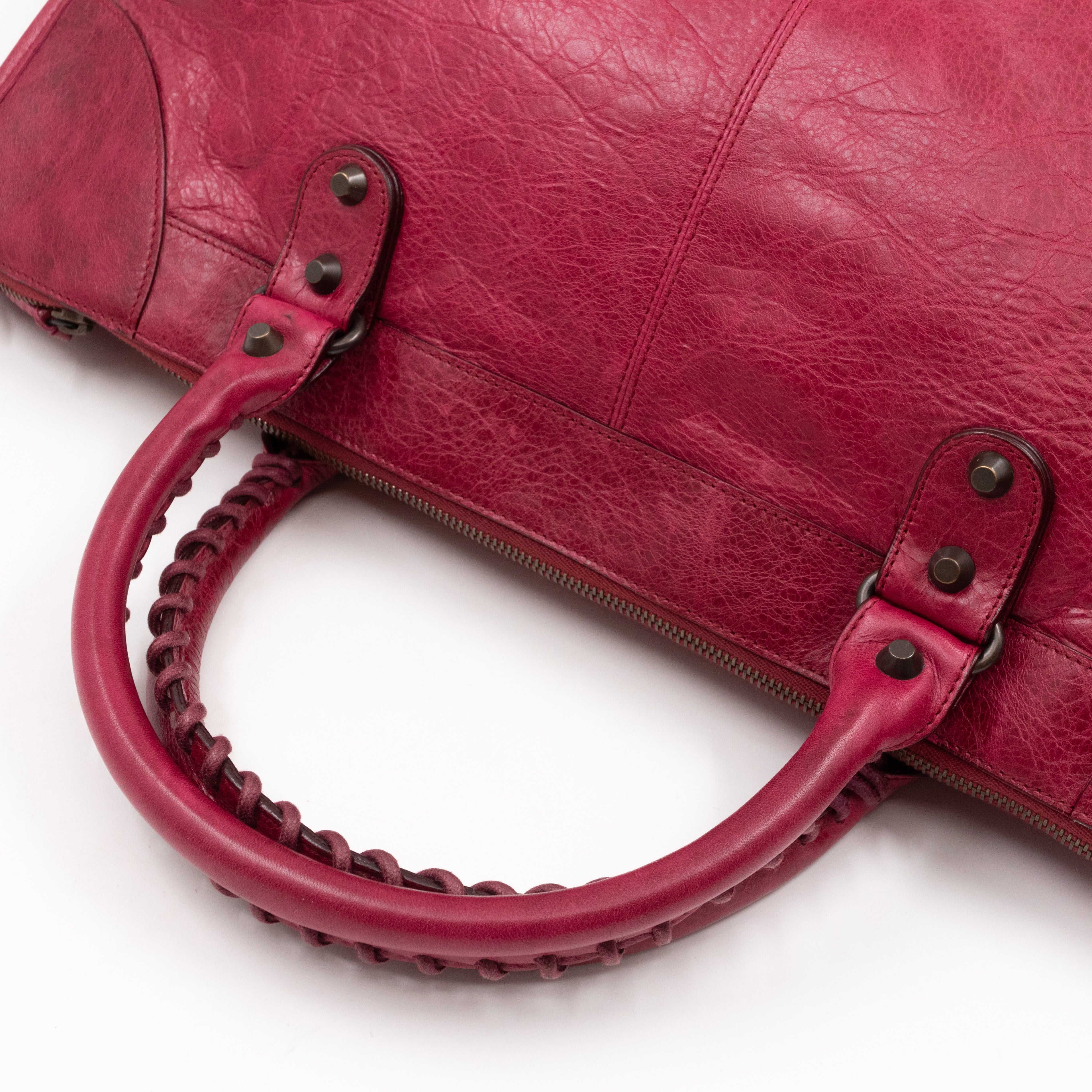 Work Bag Burgundy Leather