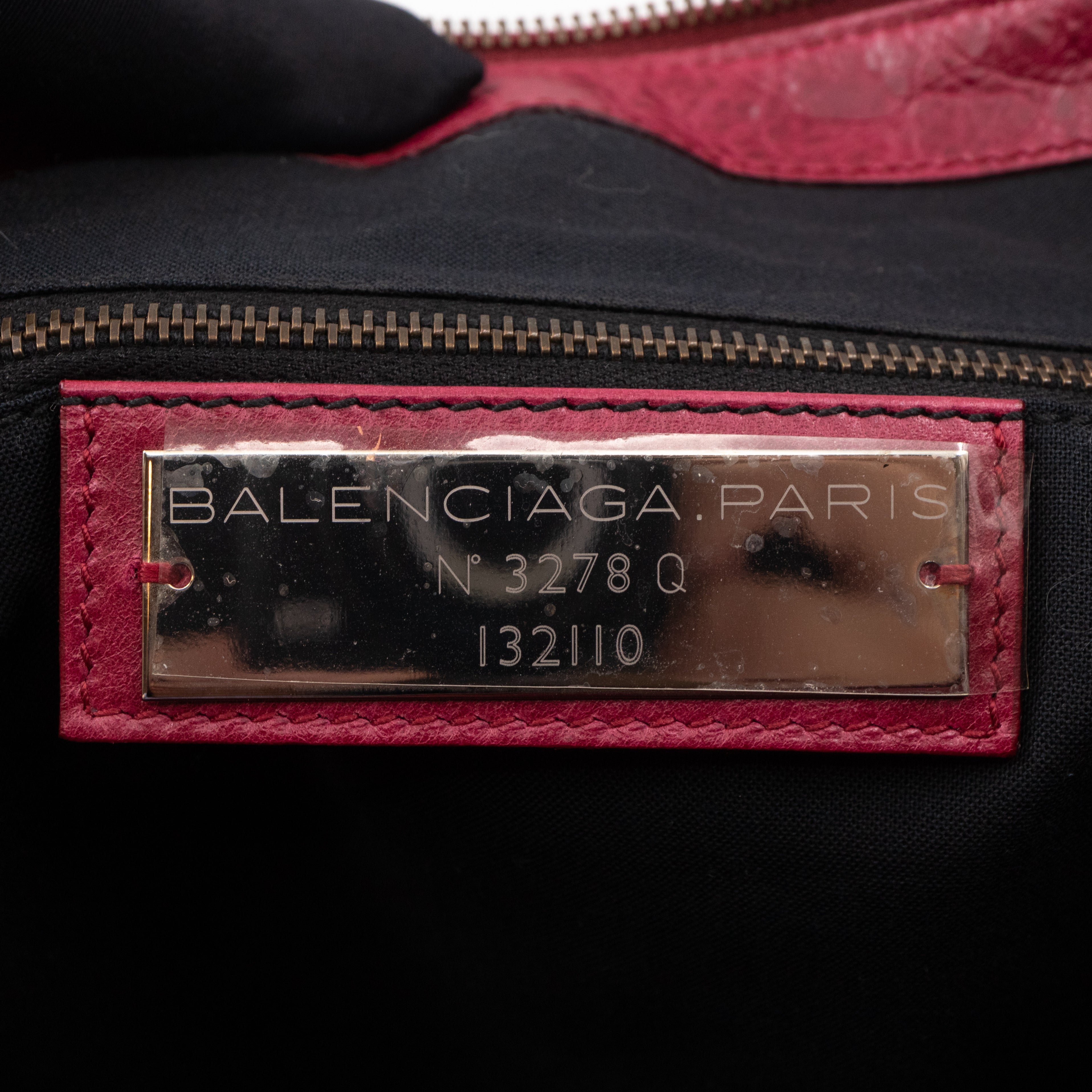 Work Bag Burgundy Leather