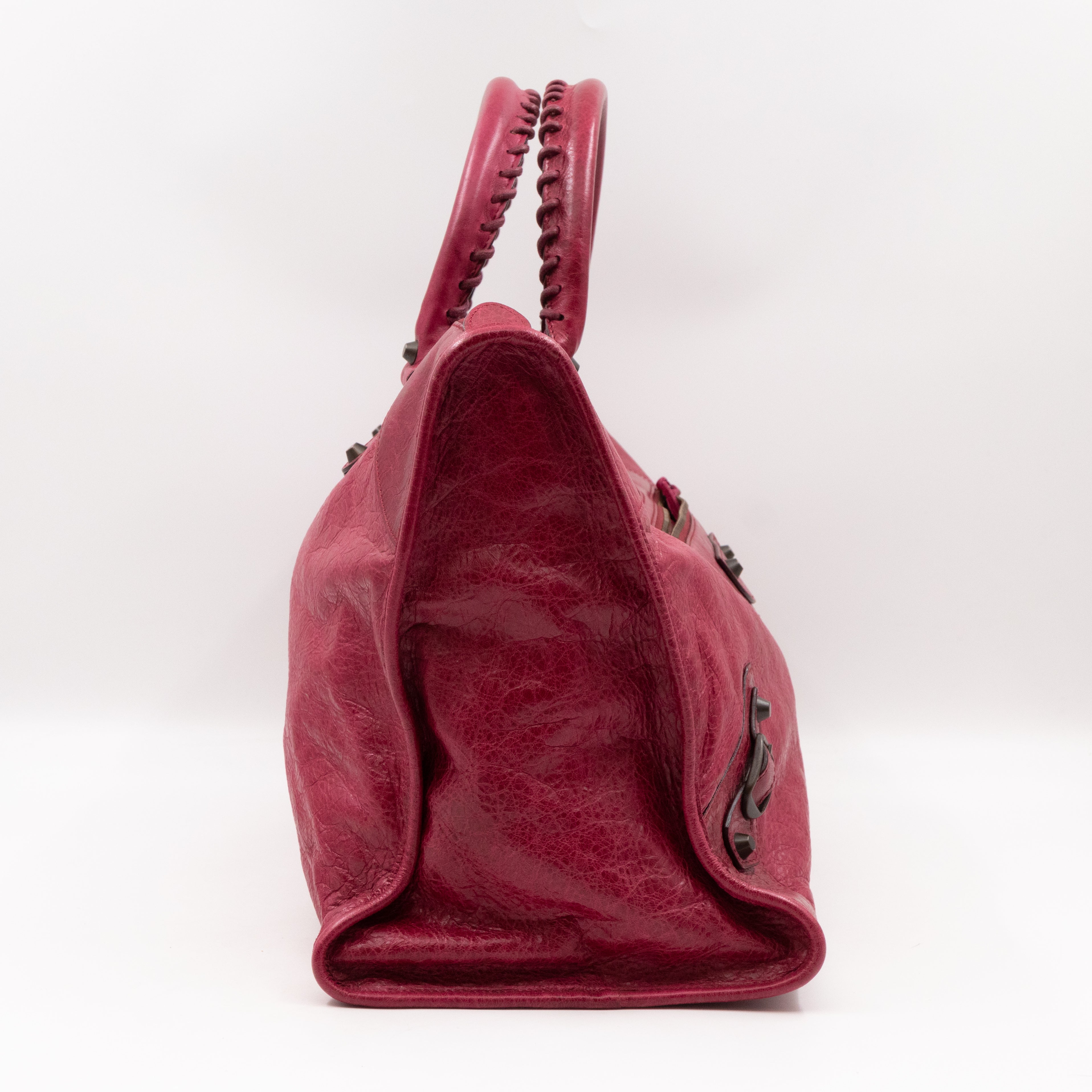 Work Bag Burgundy Leather