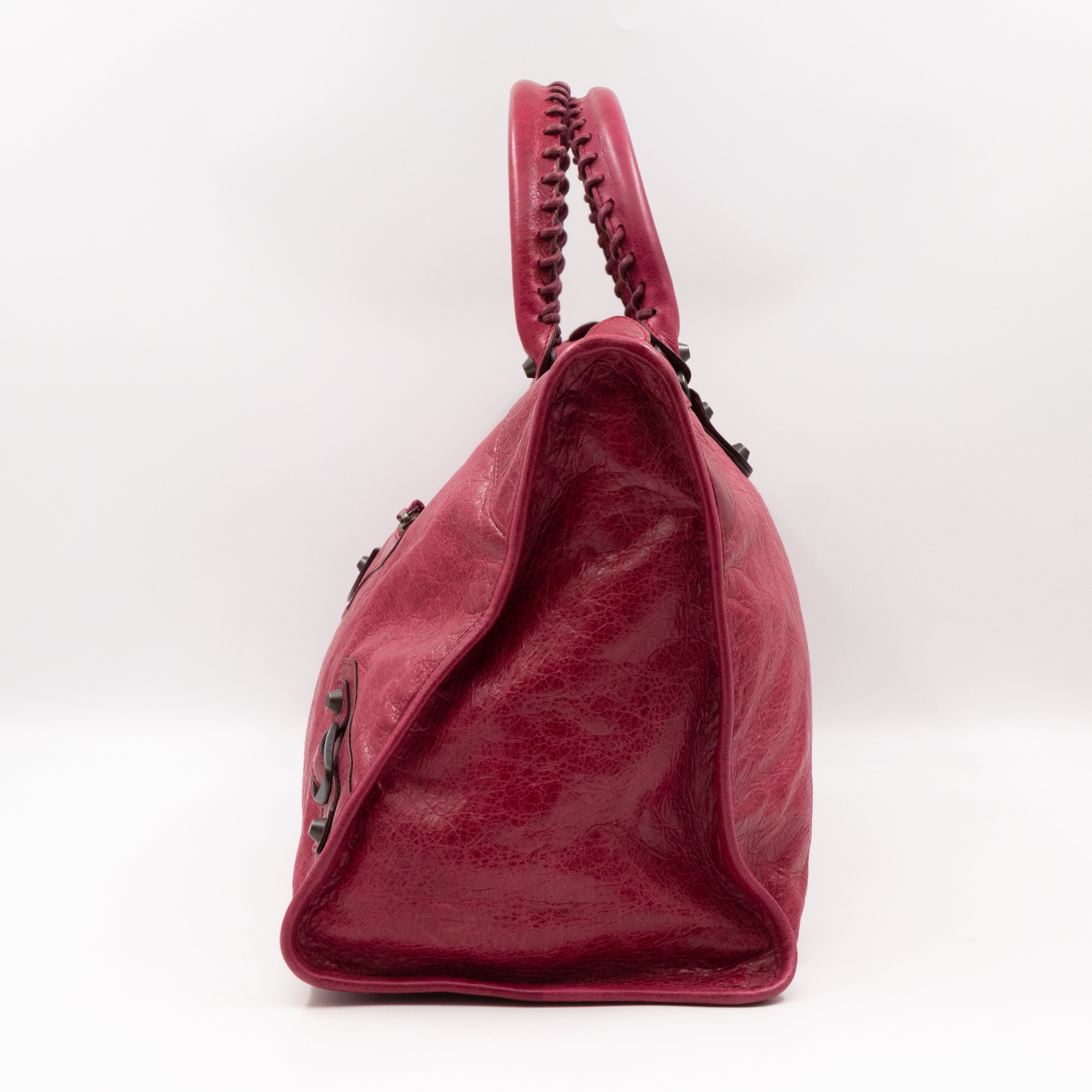 Work Bag Burgundy Leather