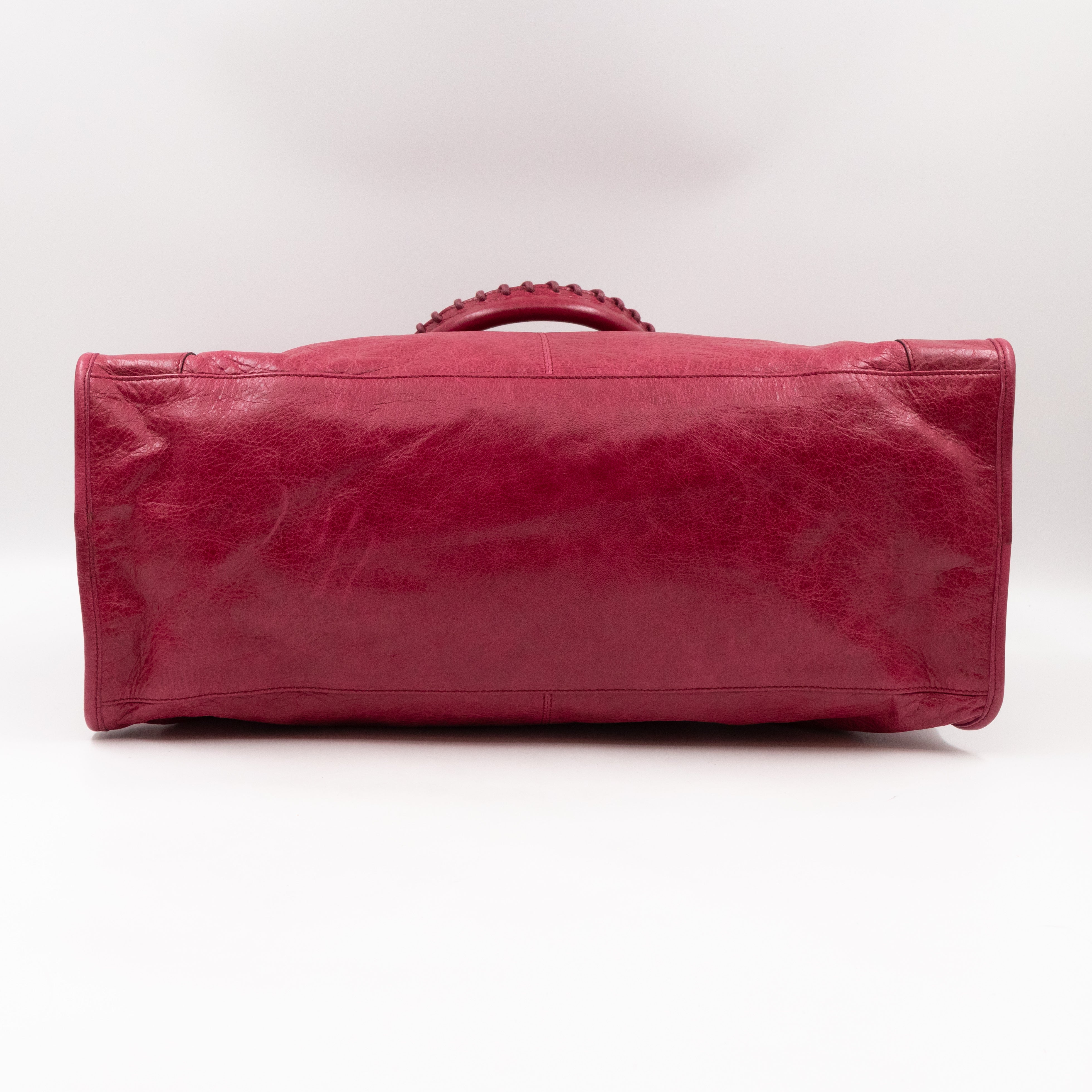 Work Bag Burgundy Leather