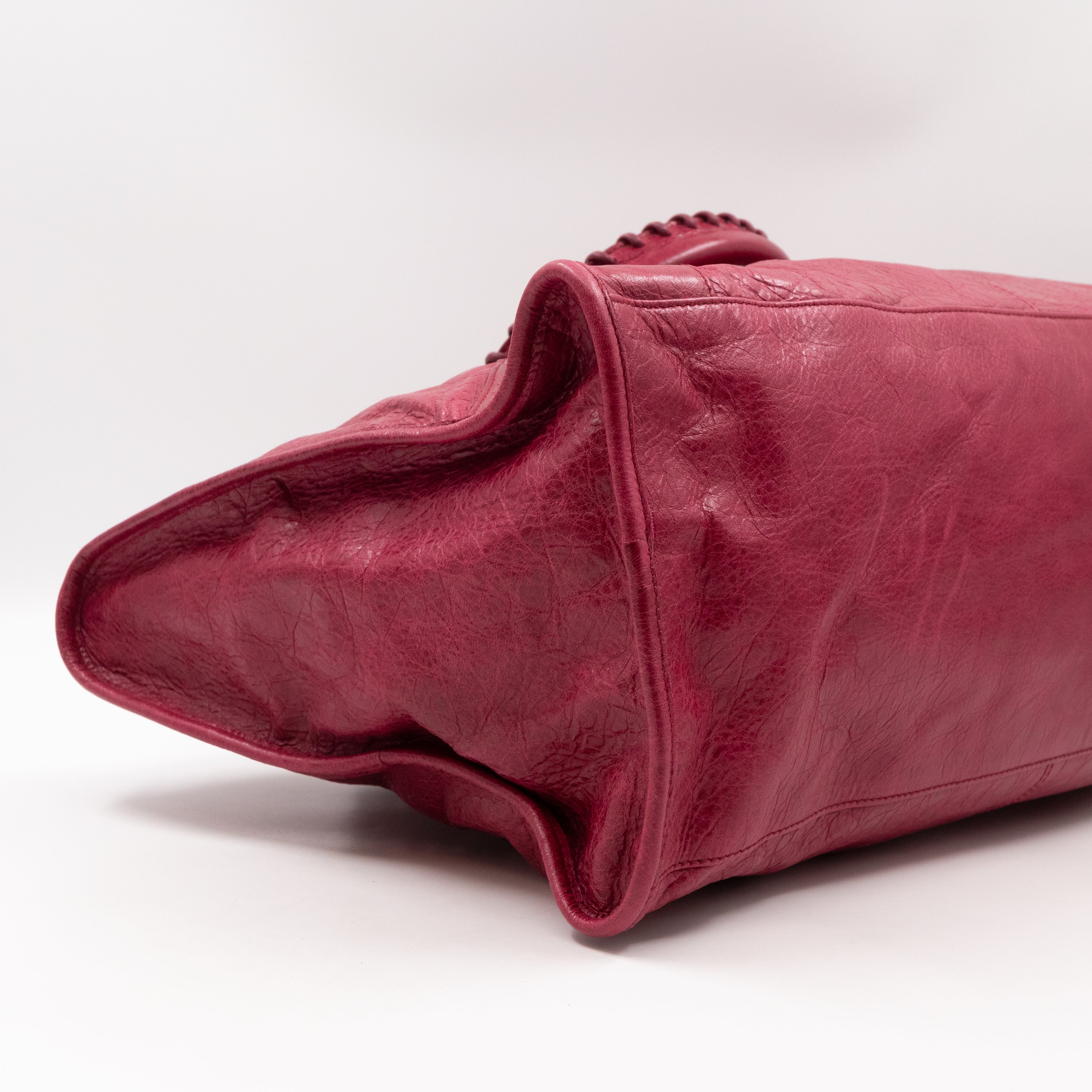 Work Bag Burgundy Leather
