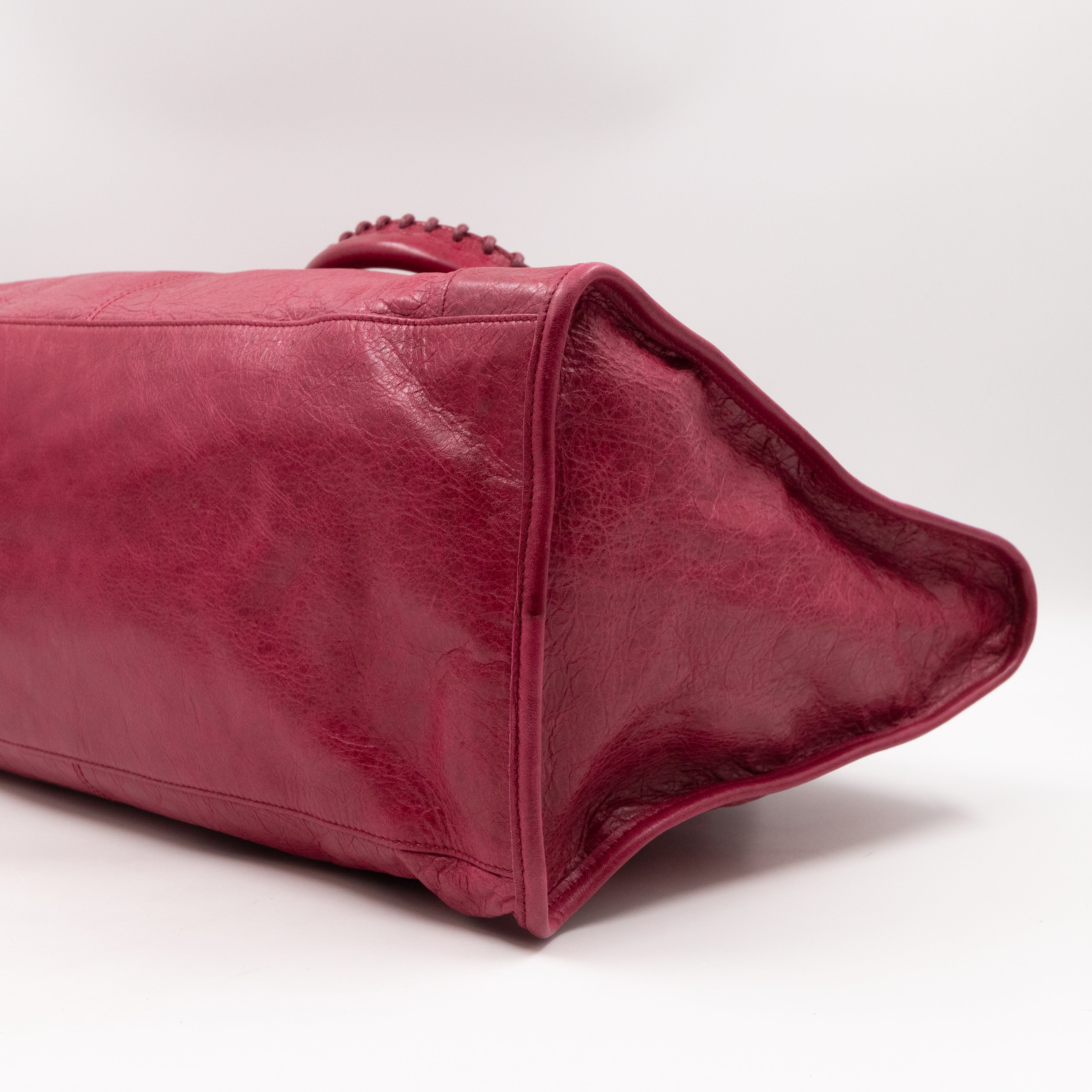 Work Bag Burgundy Leather