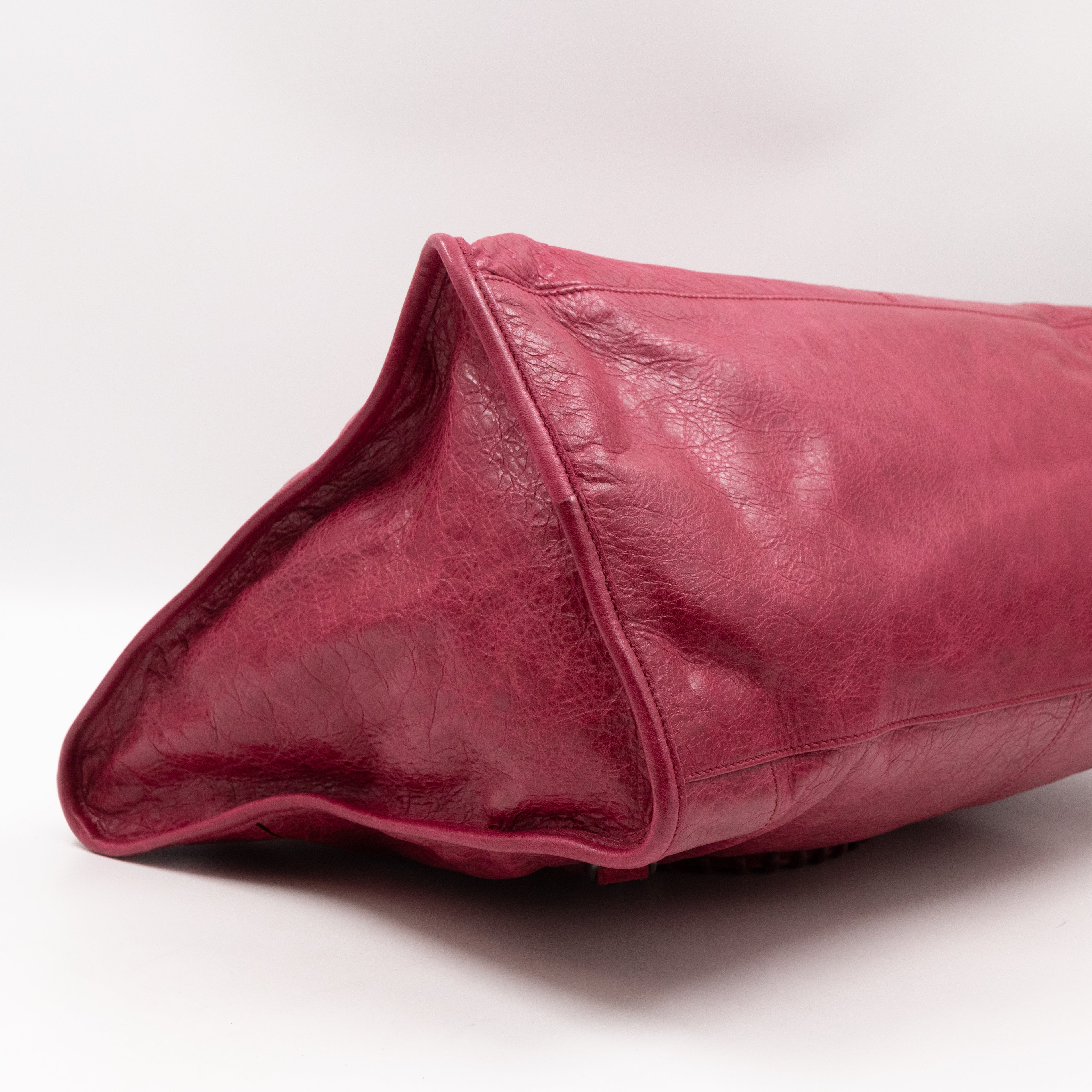 Work Bag Burgundy Leather