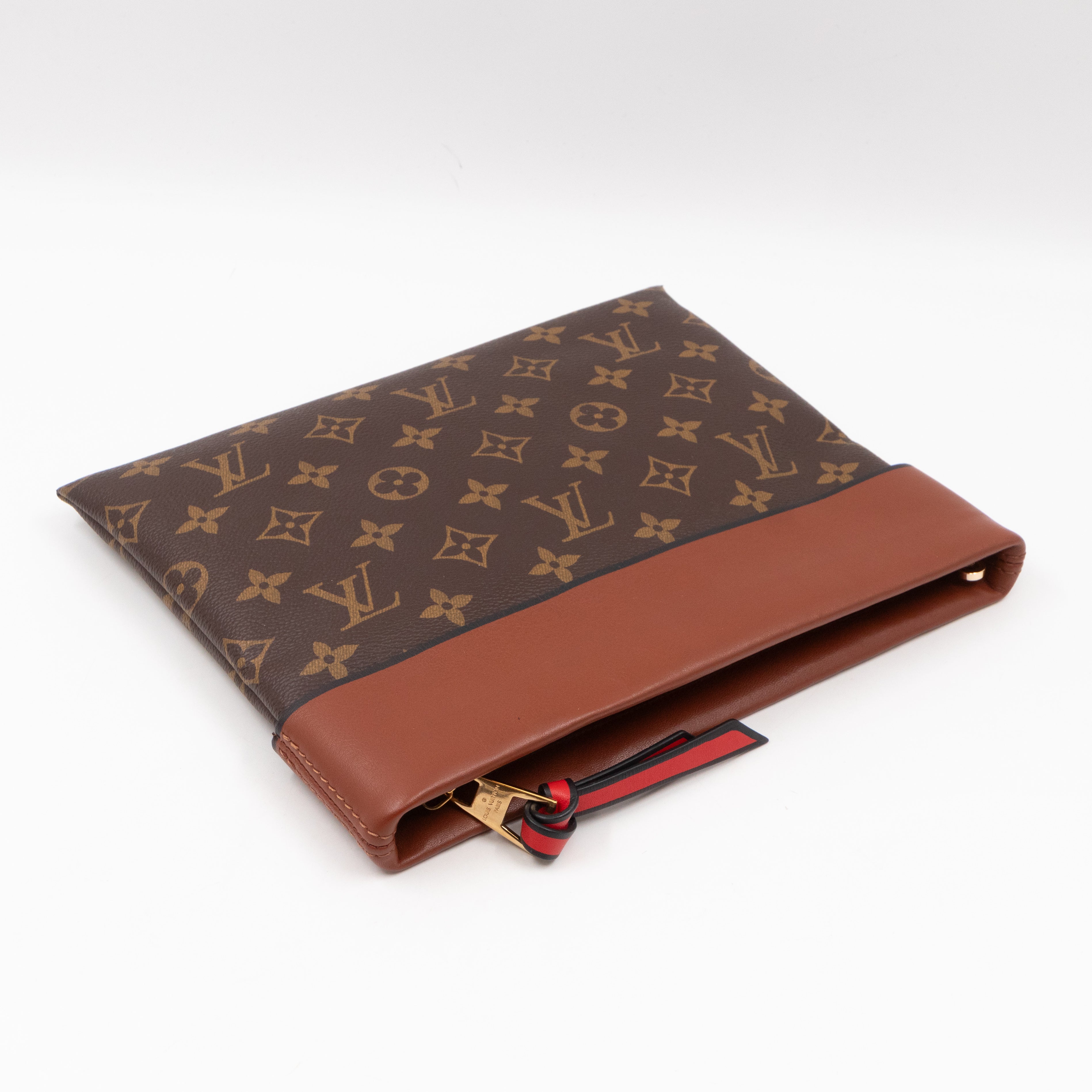 Tuileries Pochette Monogram Caramel Leather