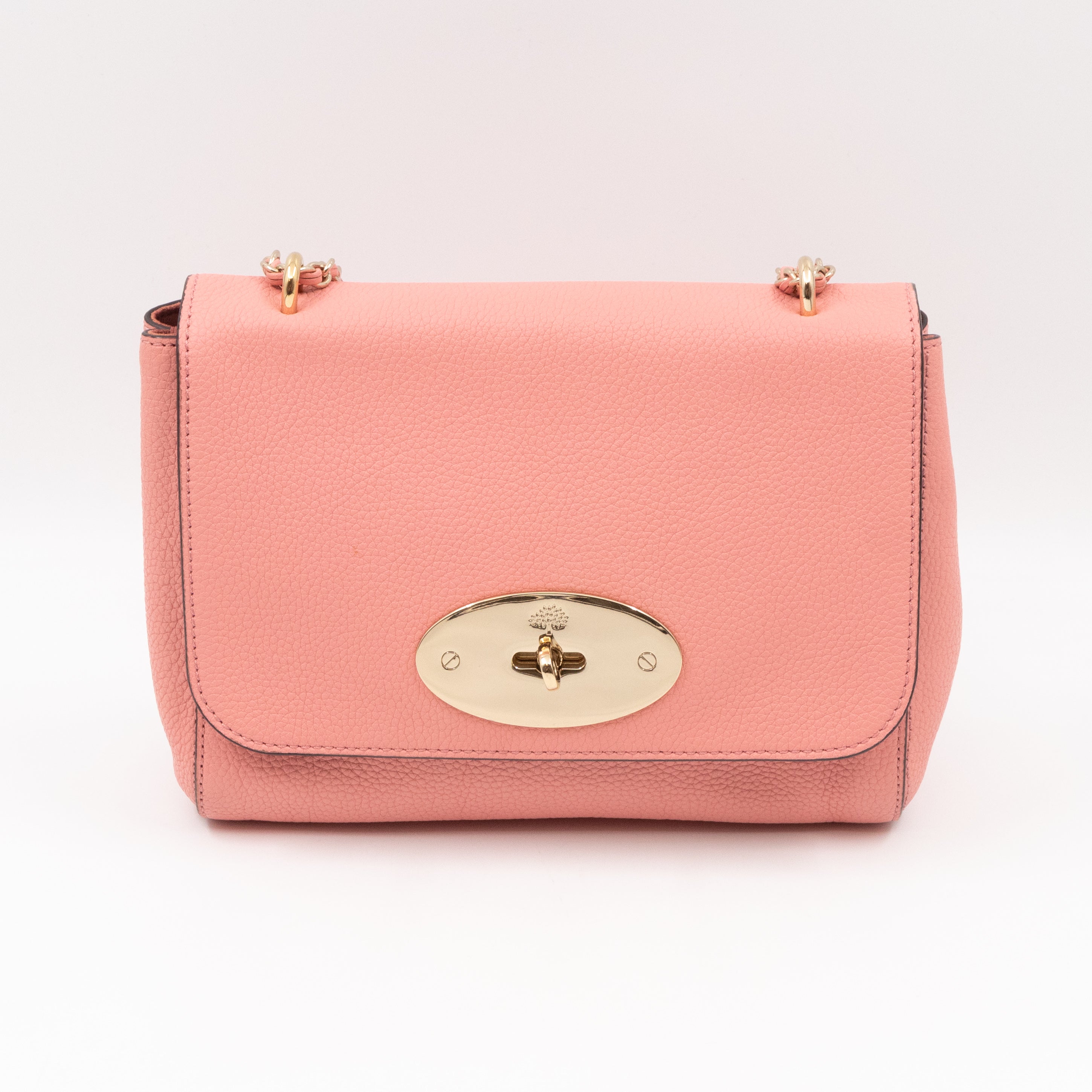 Lily Small Pink Leather Gold
