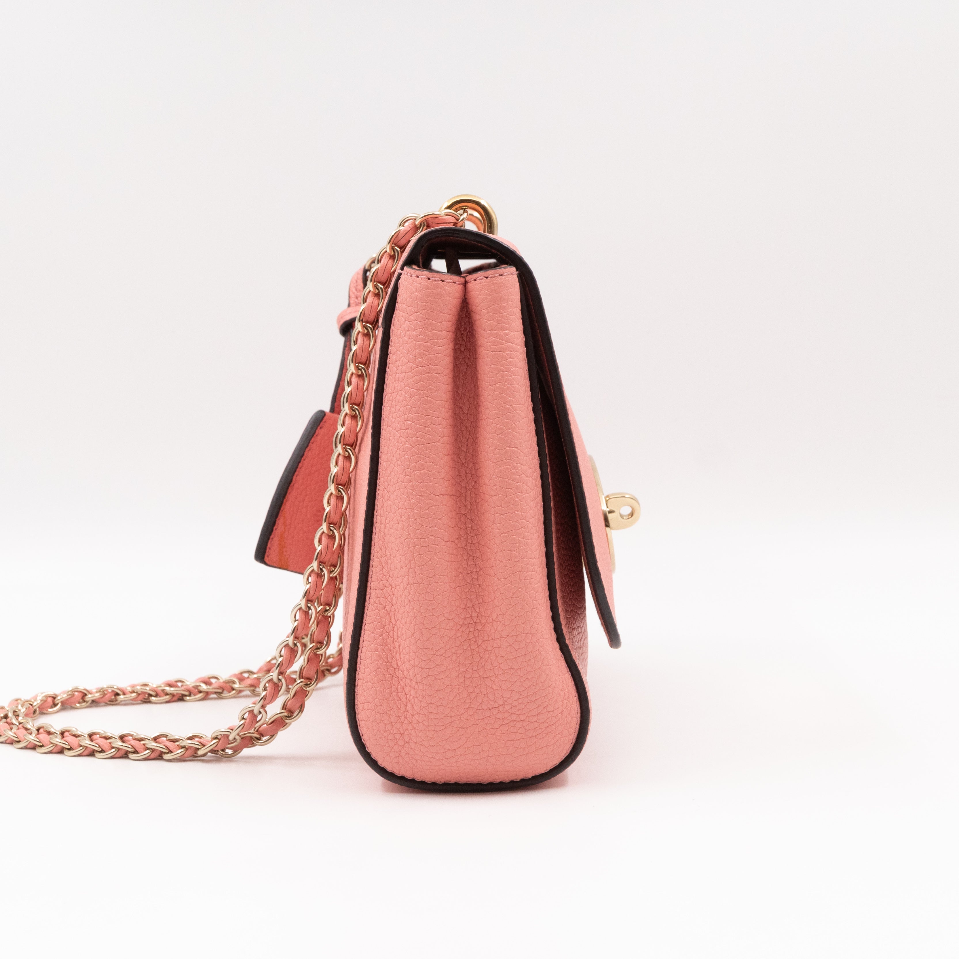 Lily Small Pink Leather Gold