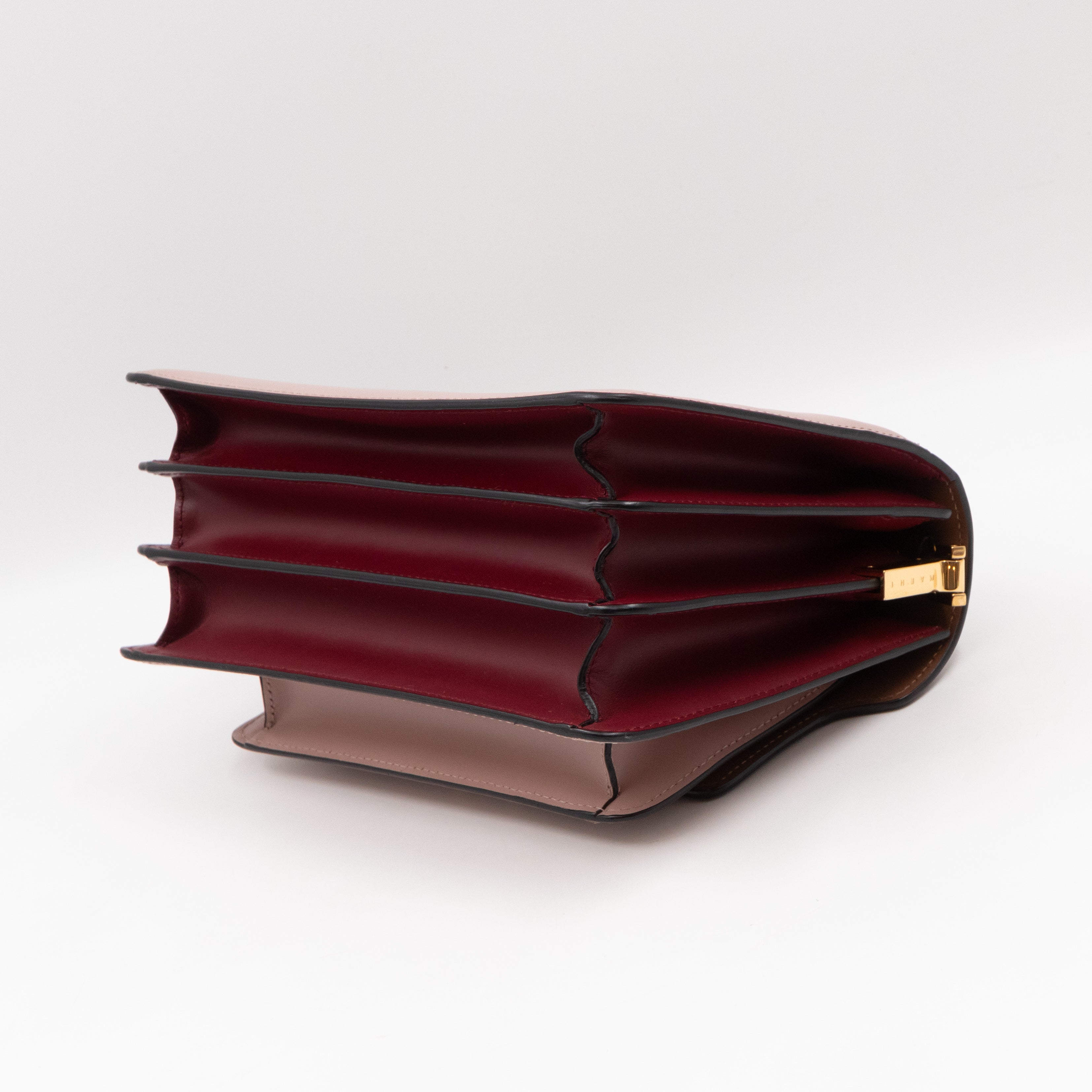 Trunk Bag Mini Pink Brown & Burgundy Leather