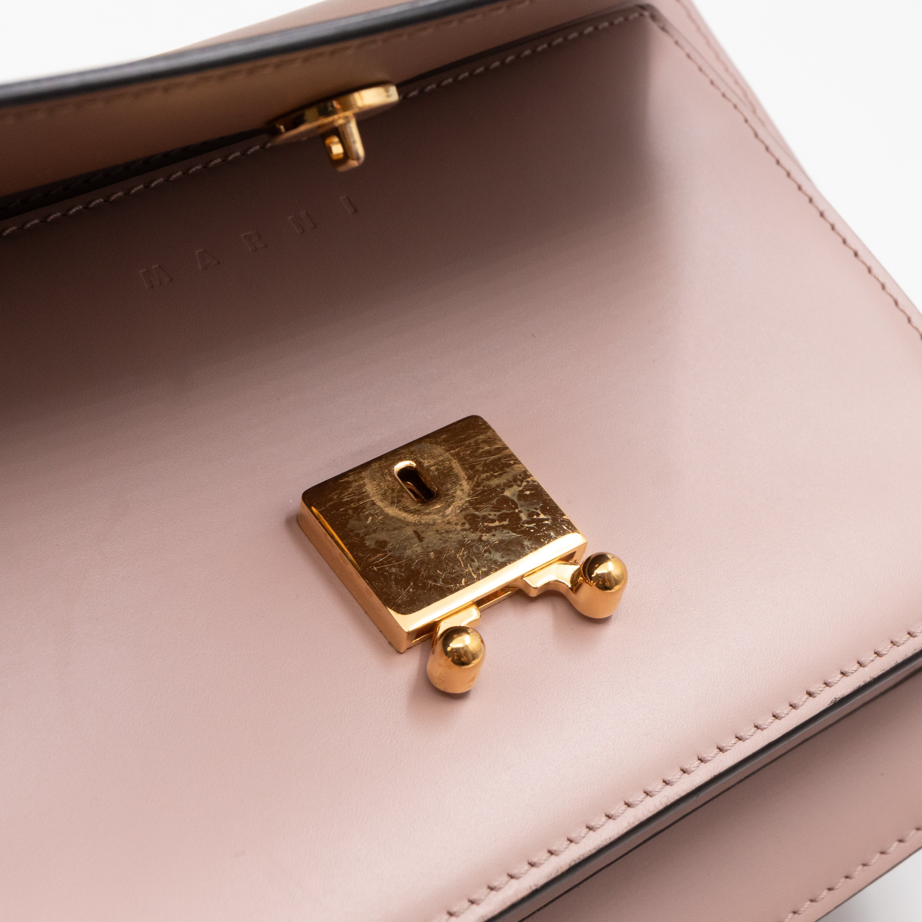 Trunk Bag Mini Pink Brown & Burgundy Leather