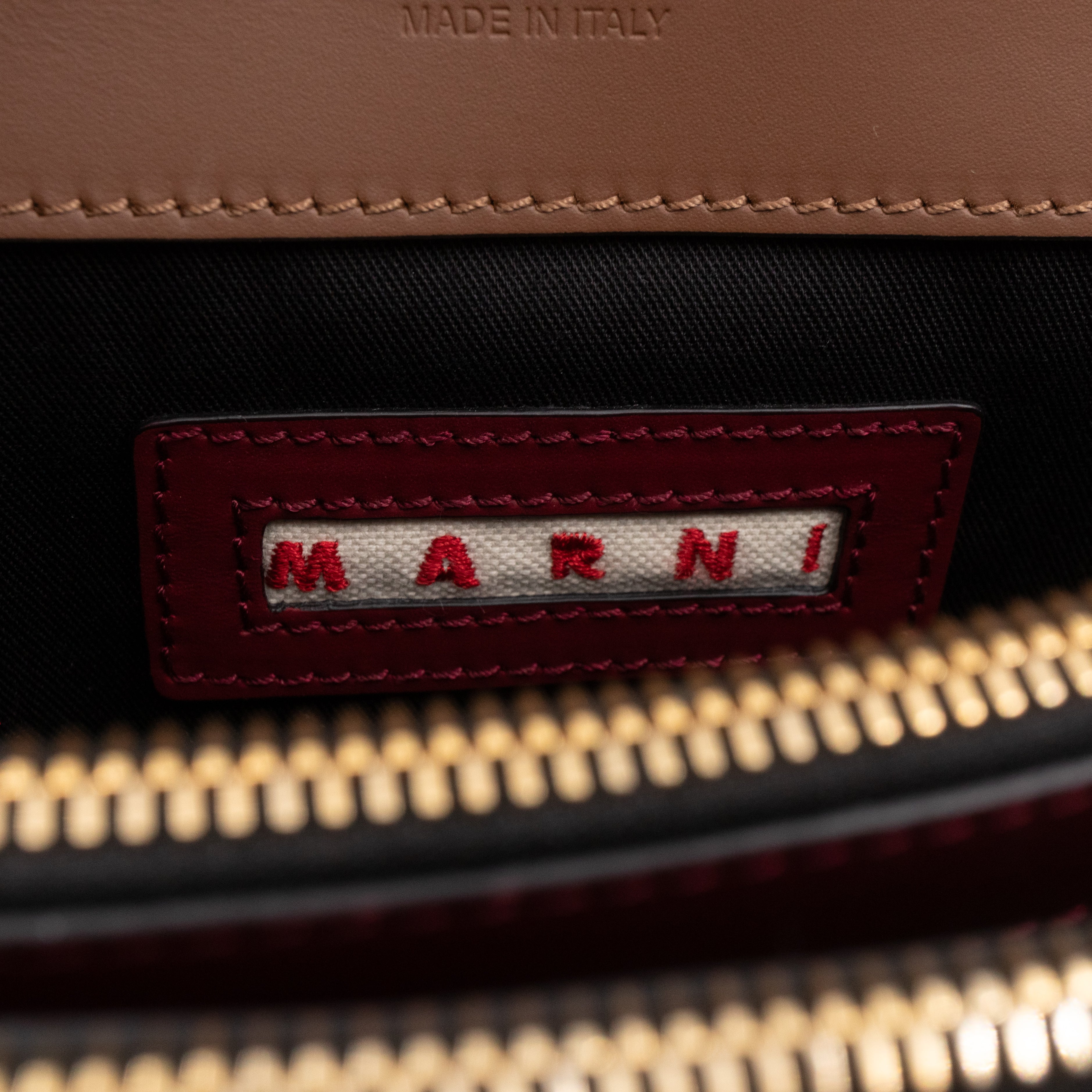 Trunk Bag Mini Pink Brown & Burgundy Leather