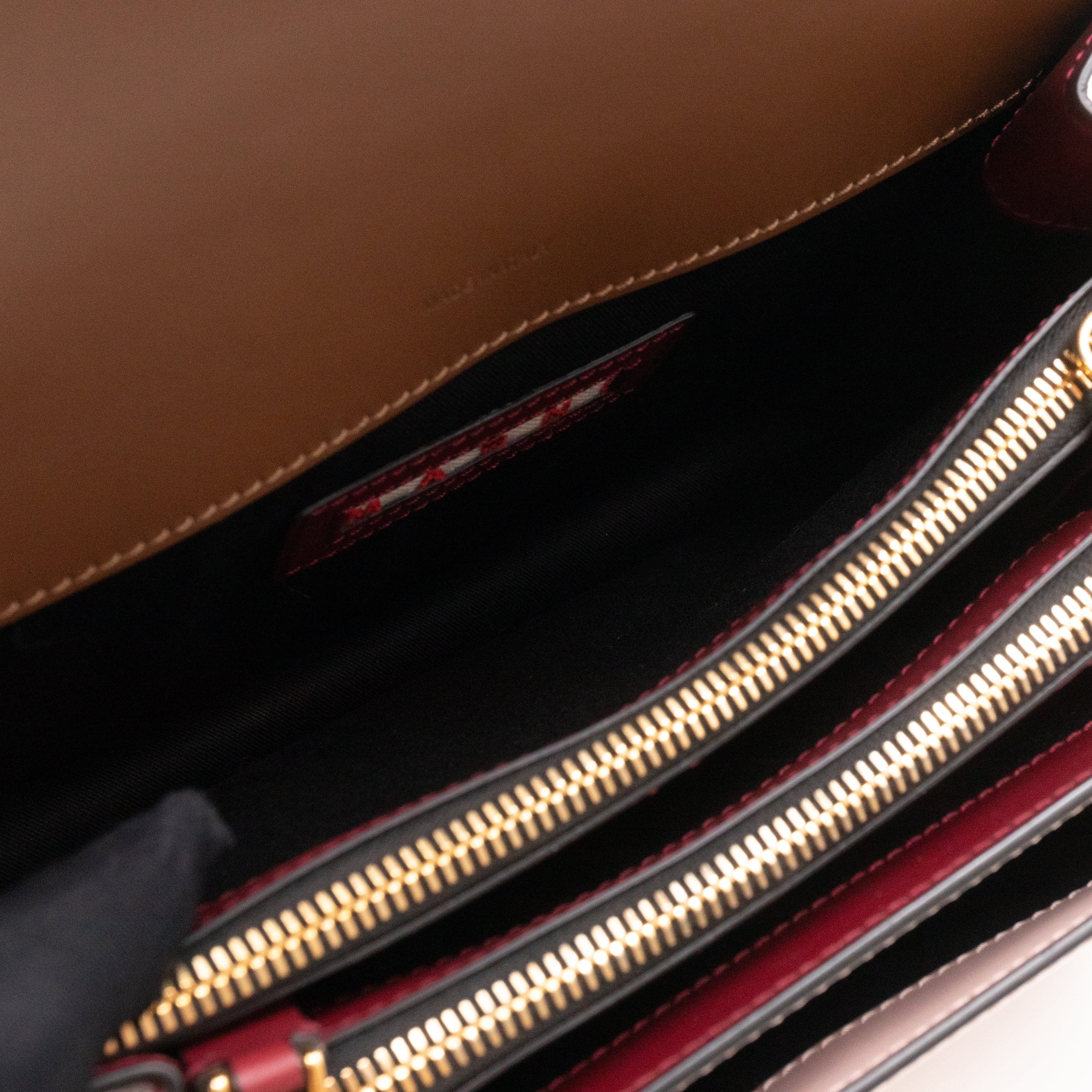 Trunk Bag Mini Pink Brown & Burgundy Leather