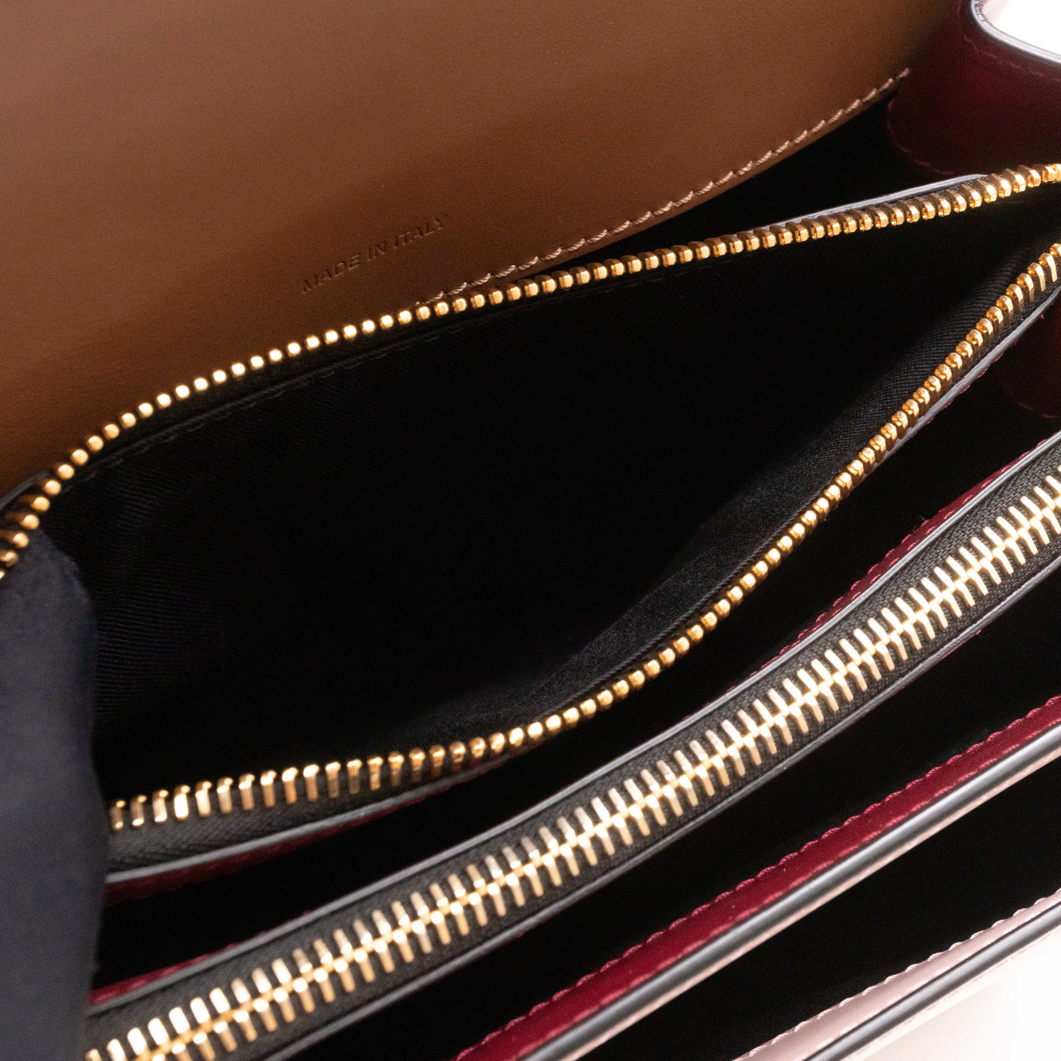 Trunk Bag Mini Pink Brown & Burgundy Leather