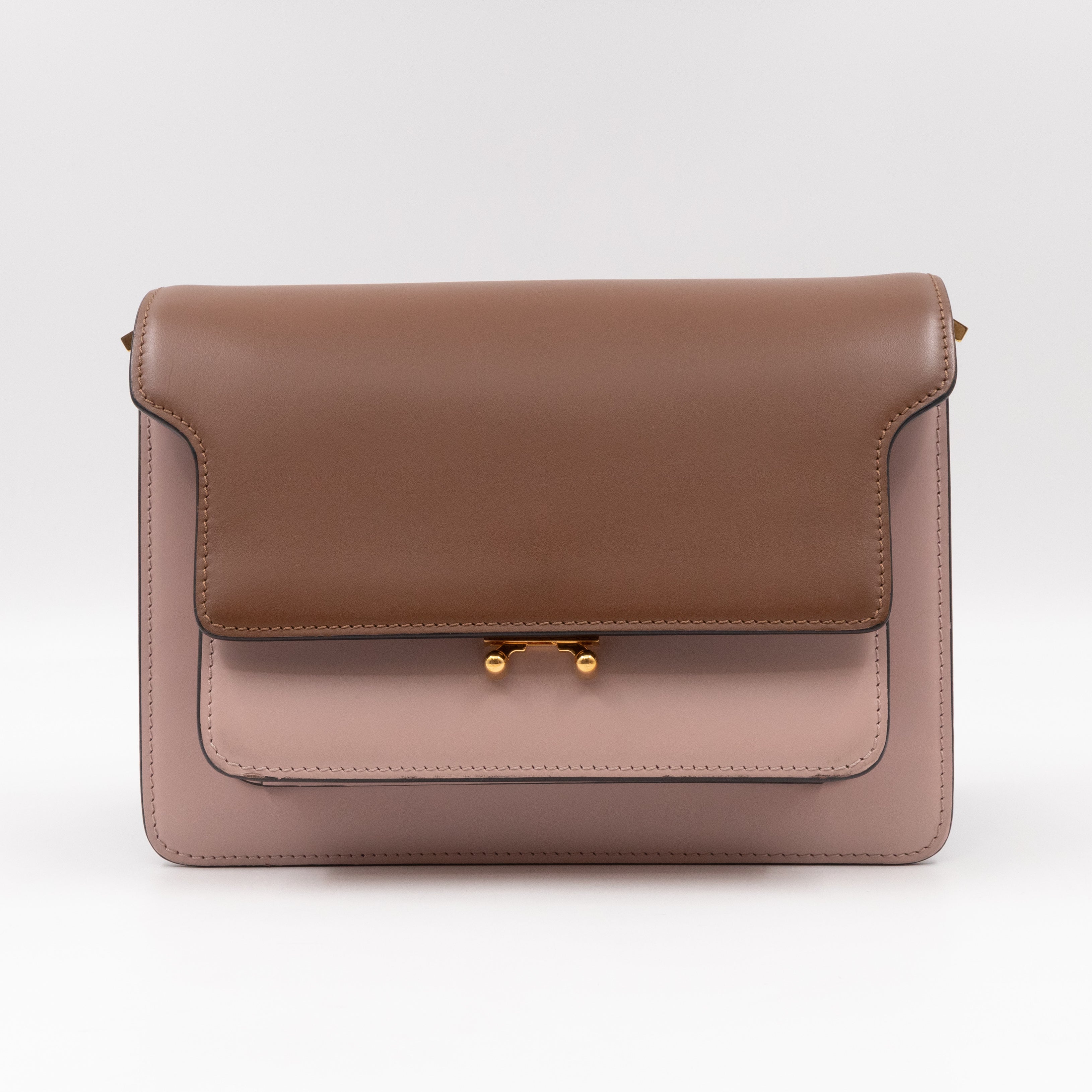 Trunk Bag Mini Pink Brown & Burgundy Leather