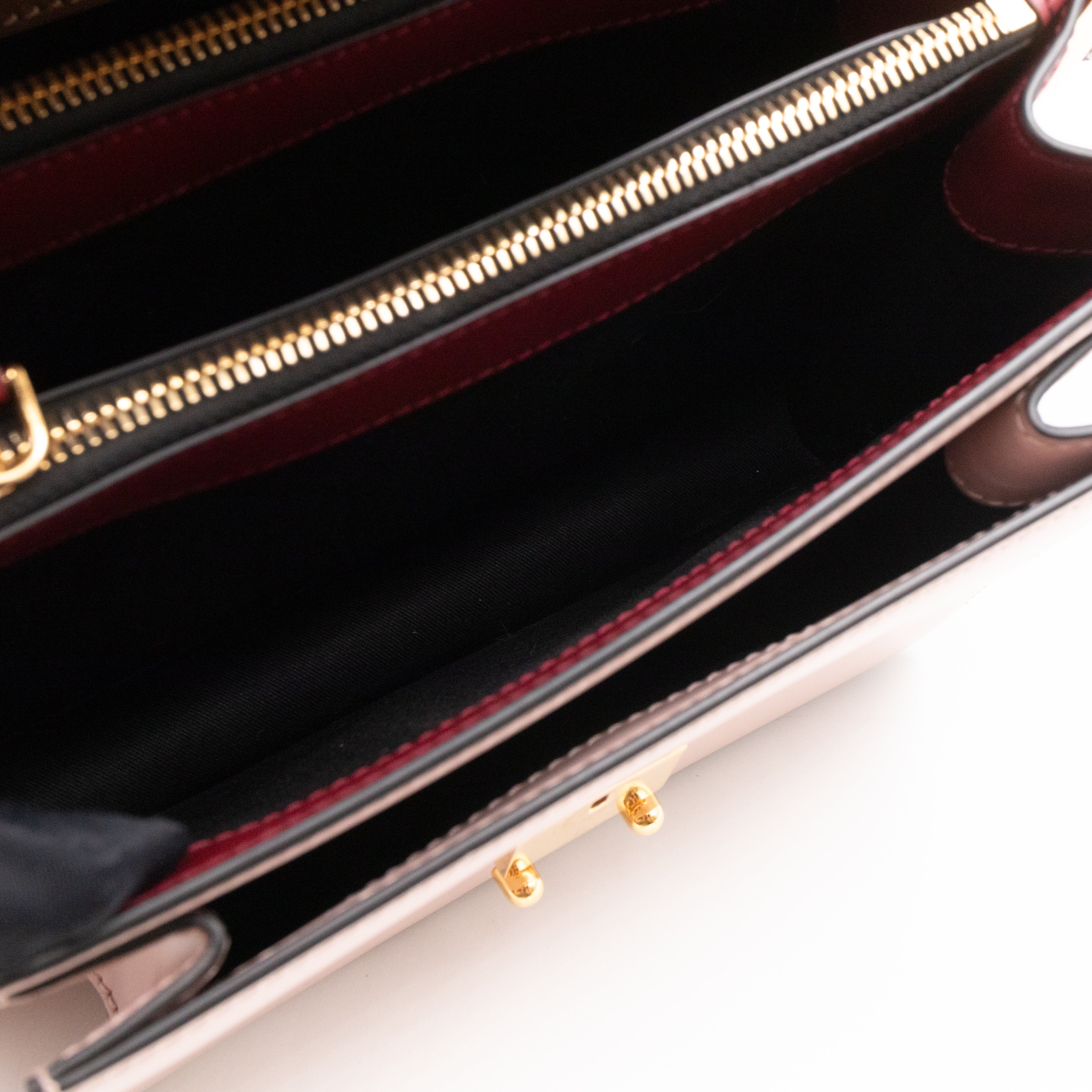 Trunk Bag Mini Pink Brown & Burgundy Leather