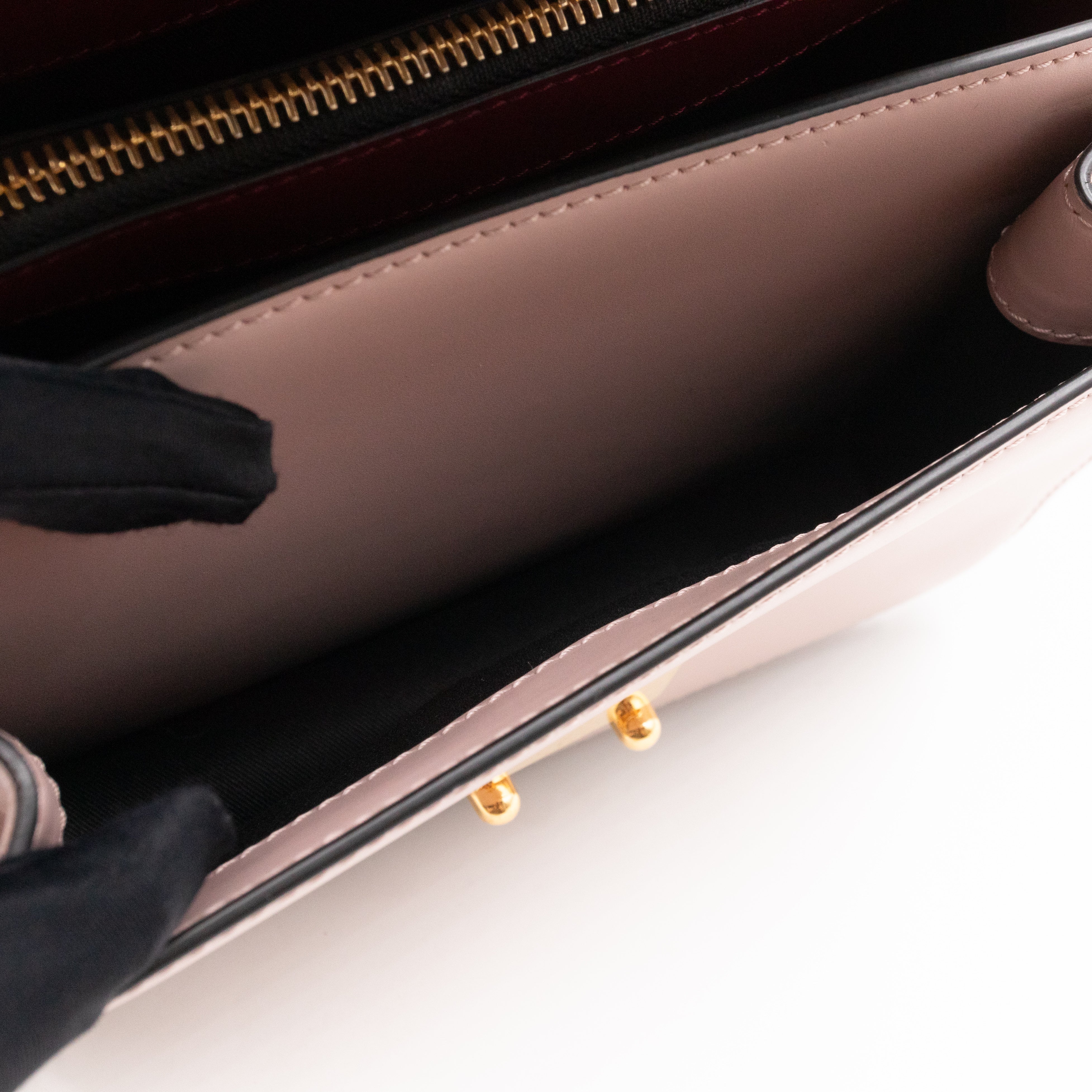 Trunk Bag Mini Pink Brown & Burgundy Leather