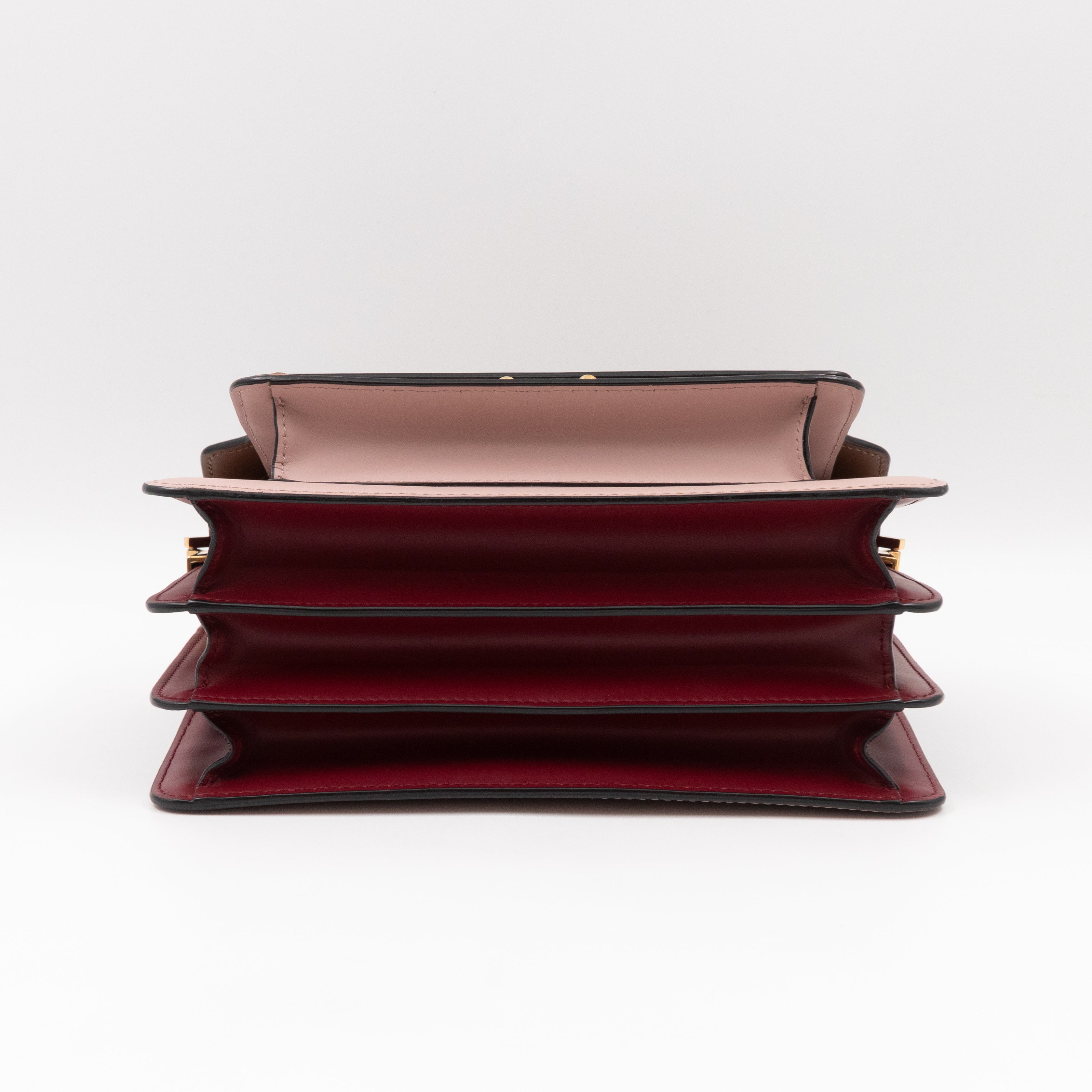 Trunk Bag Mini Pink Brown & Burgundy Leather