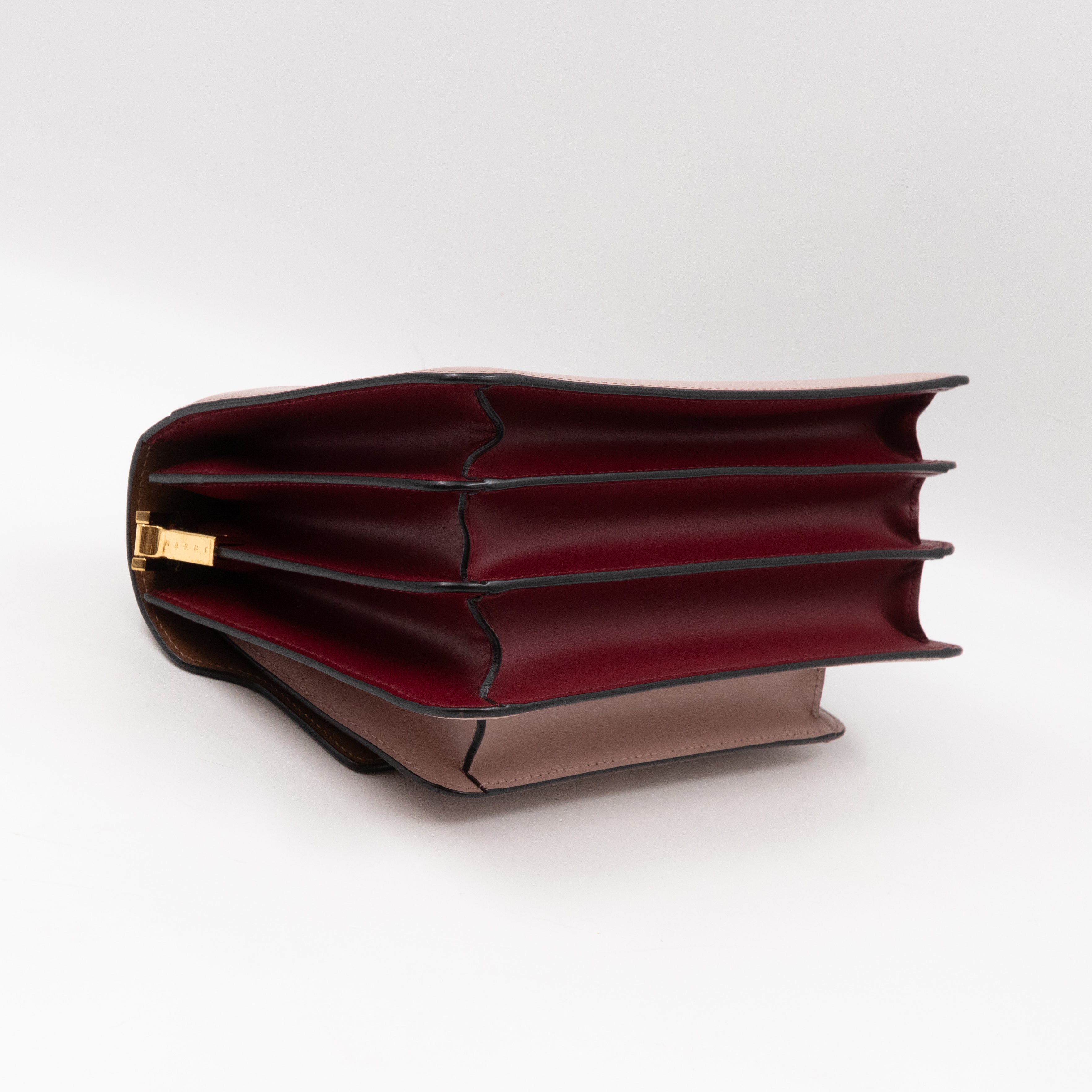 Trunk Bag Mini Pink Brown & Burgundy Leather