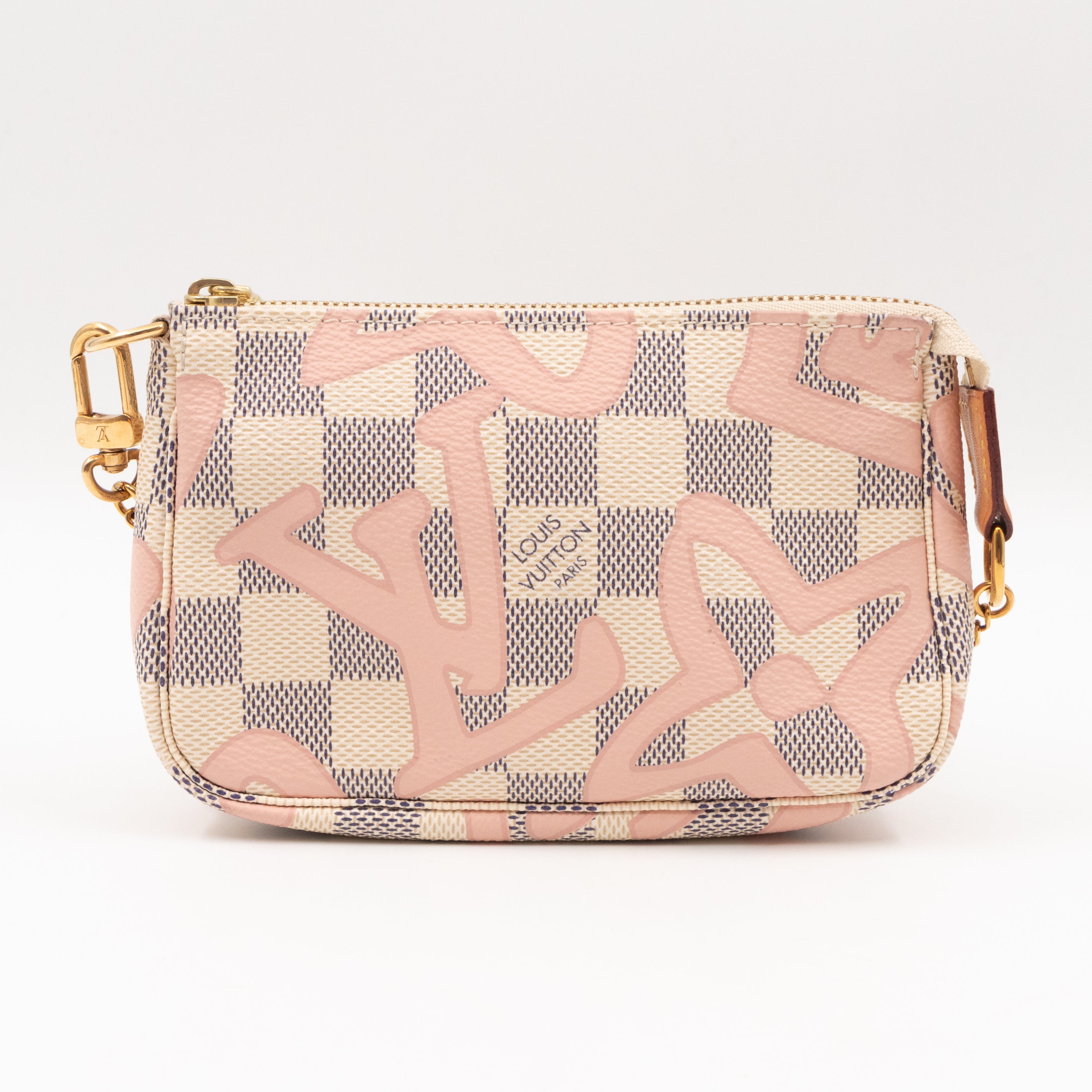 Mini Pochette Accessoires Damier Azur Tahitienne