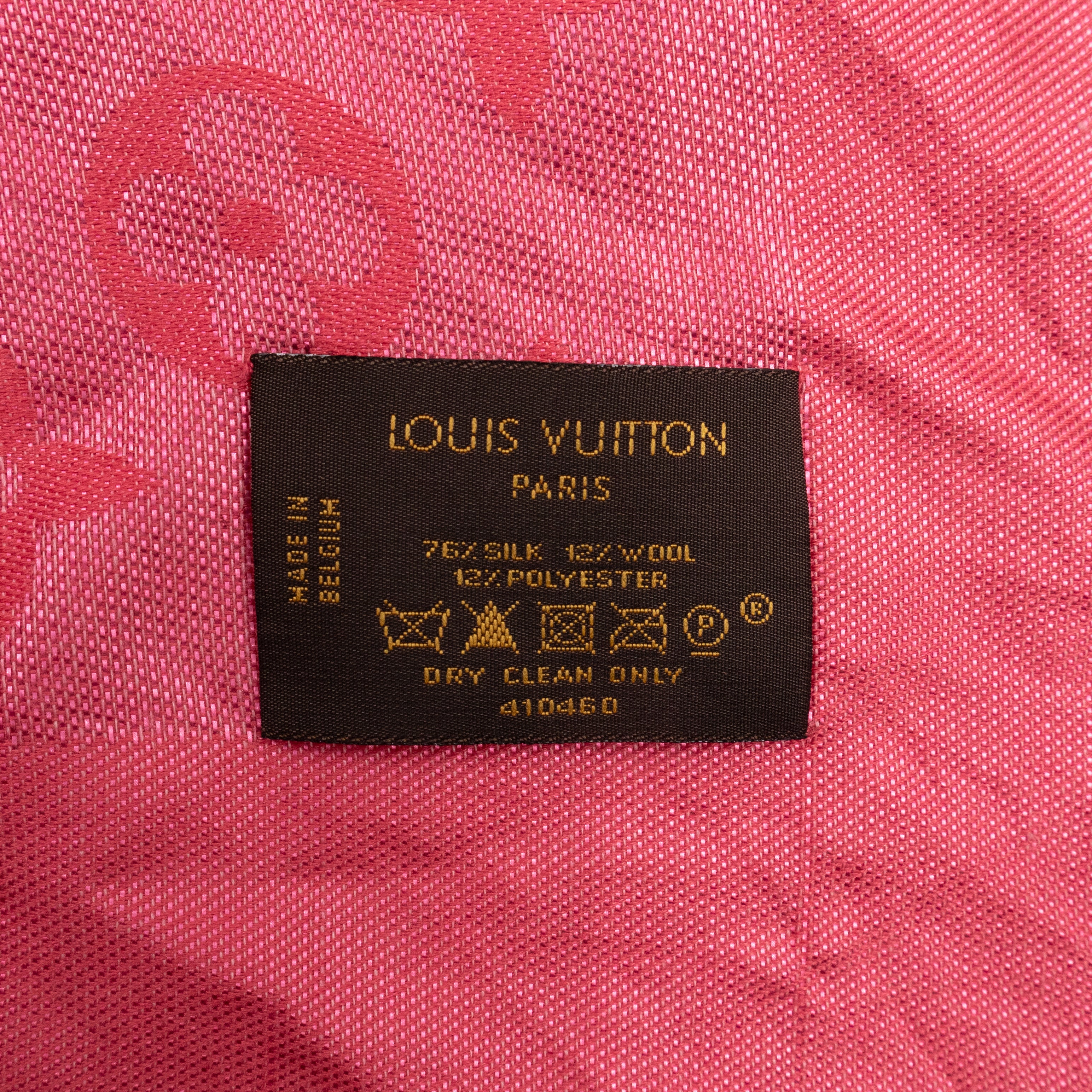 Monogram Voile Shawl Corail