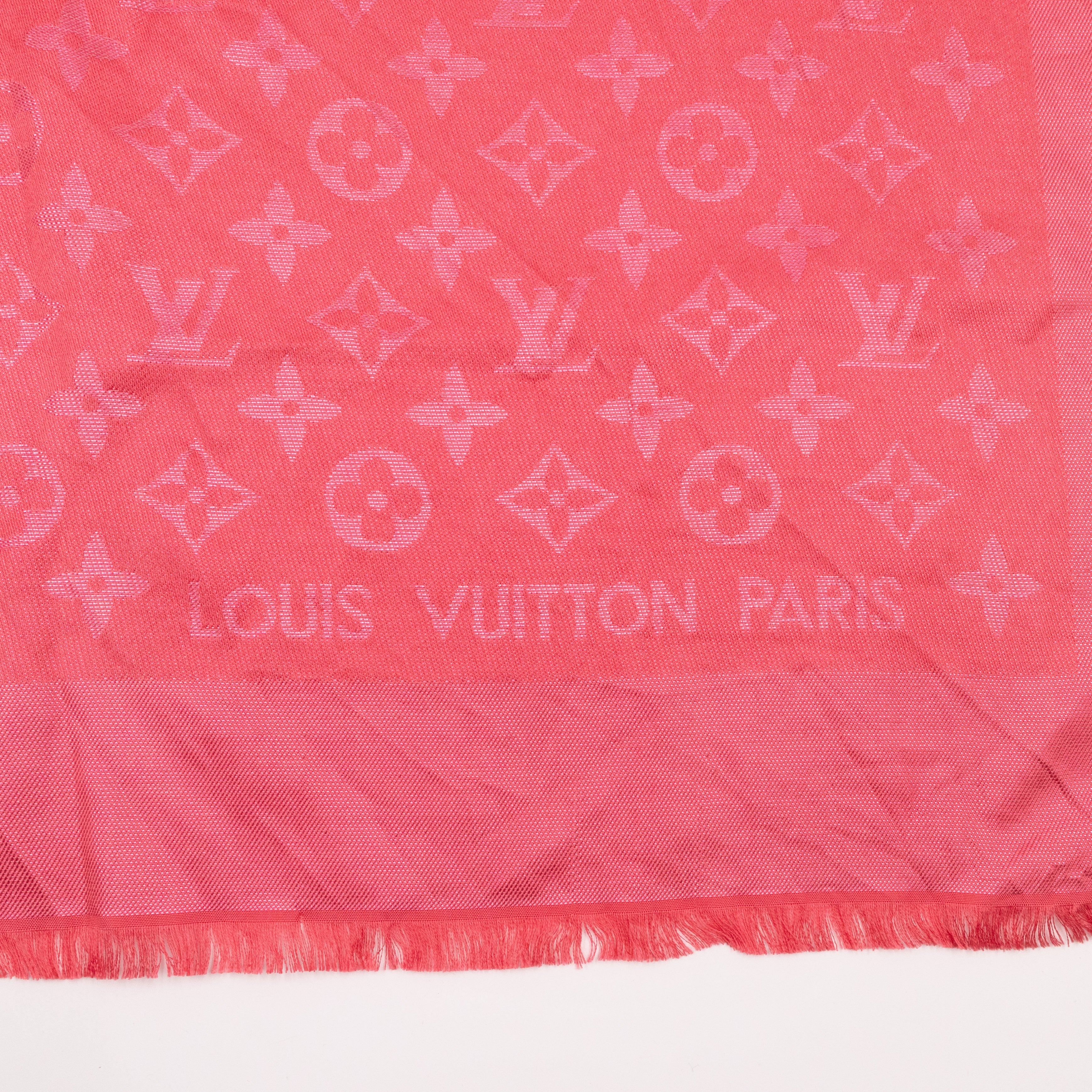 Monogram Voile Shawl Corail