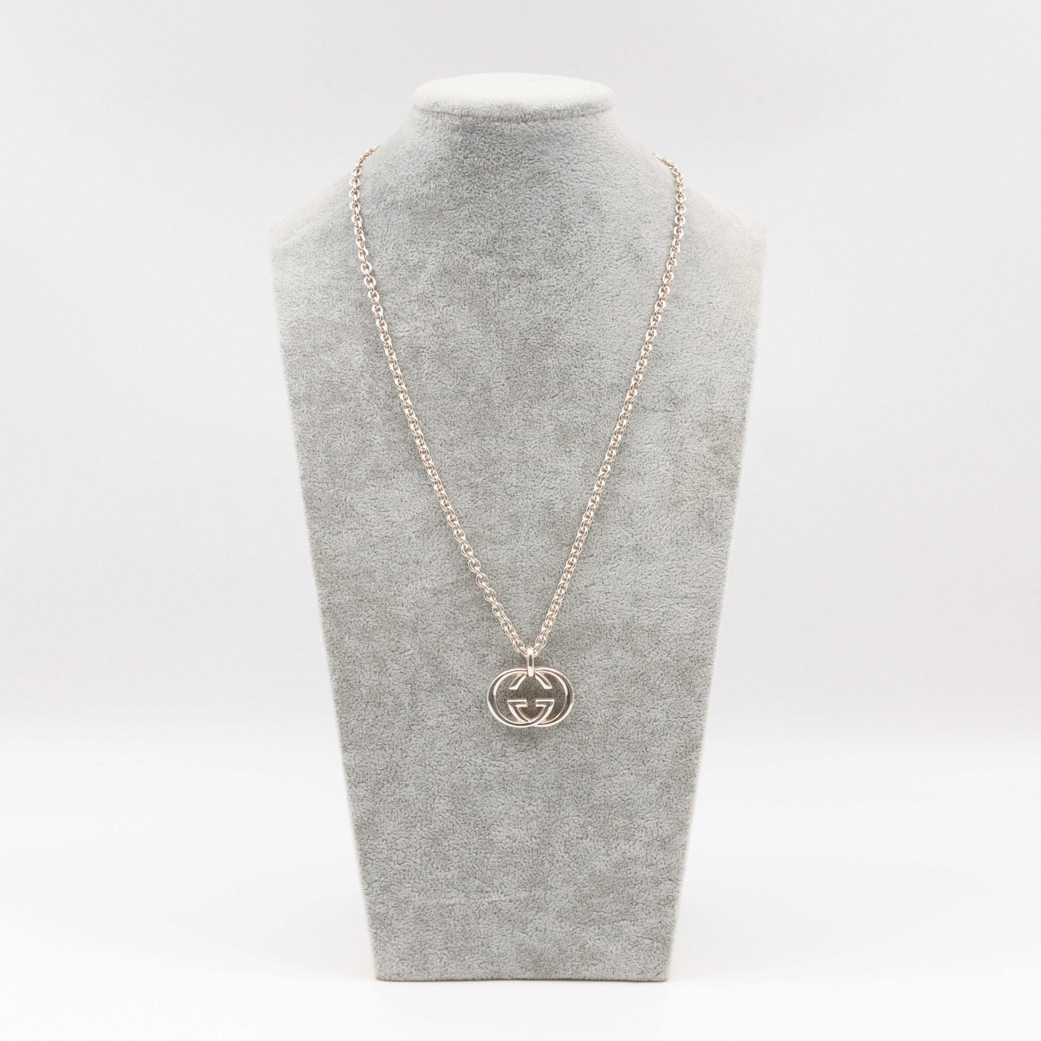 Interlocking G Sterling Necklace 925 Silver