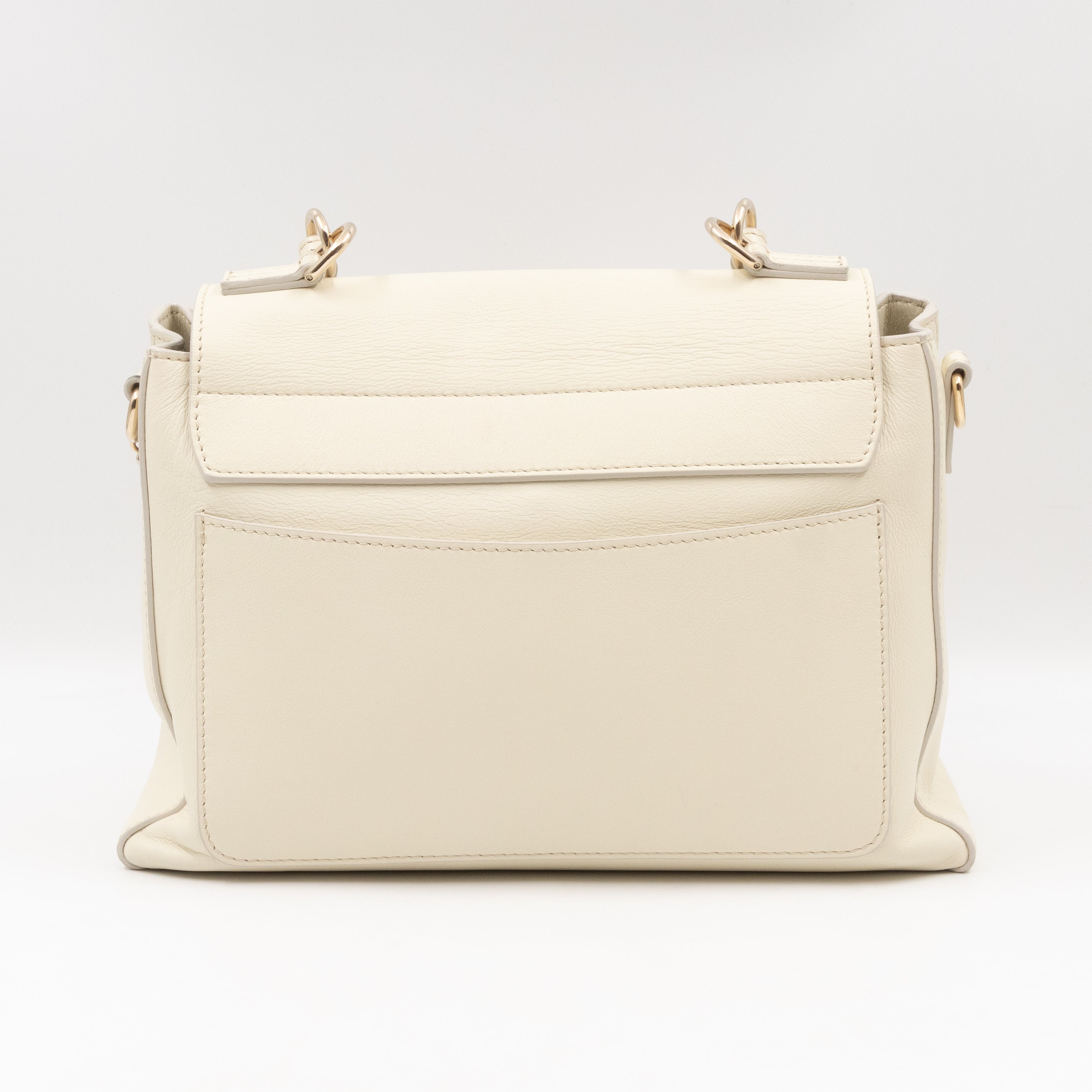 Faye Day Bag Medium Cream Leather