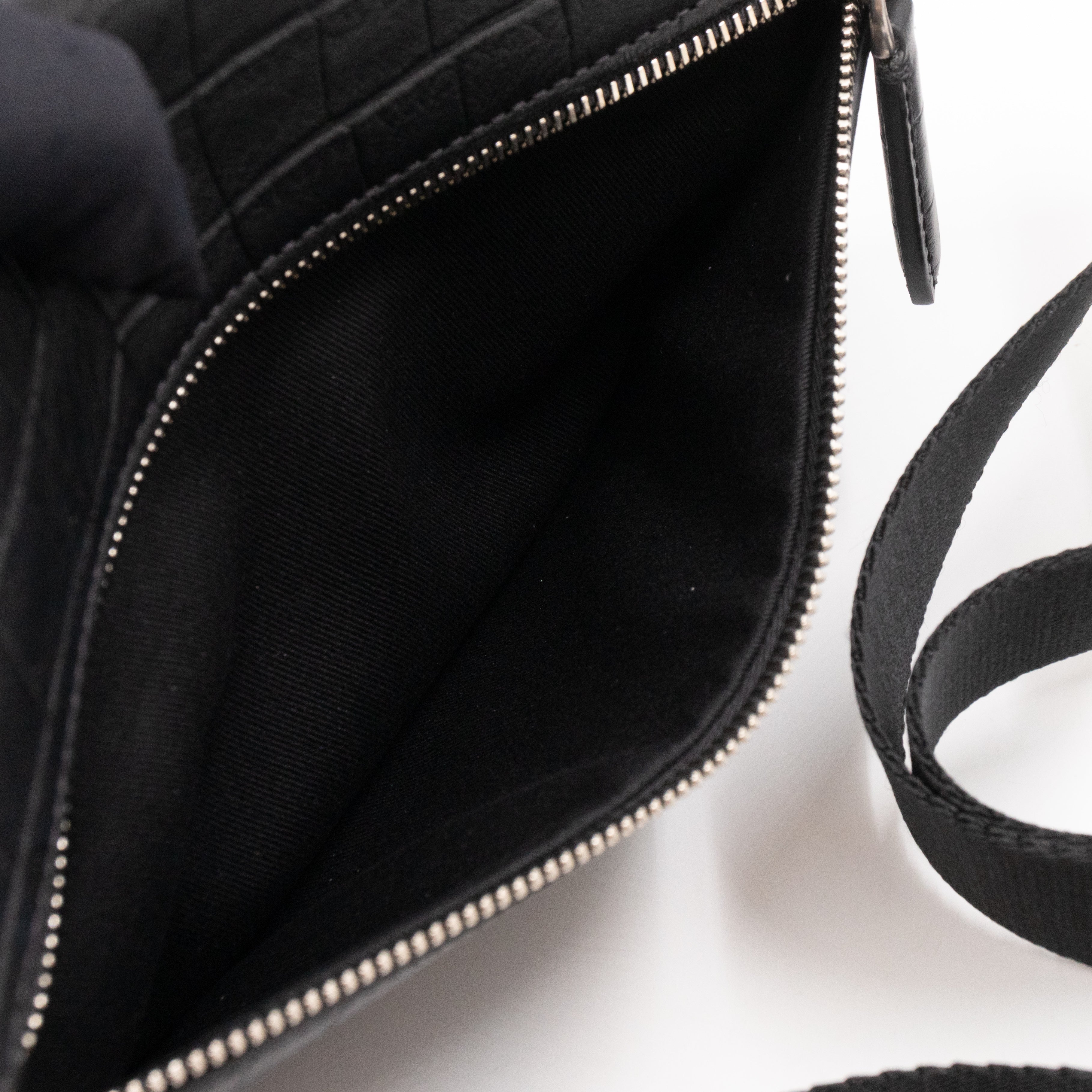 Urban Belt Bag Black Croc Embossed Leather