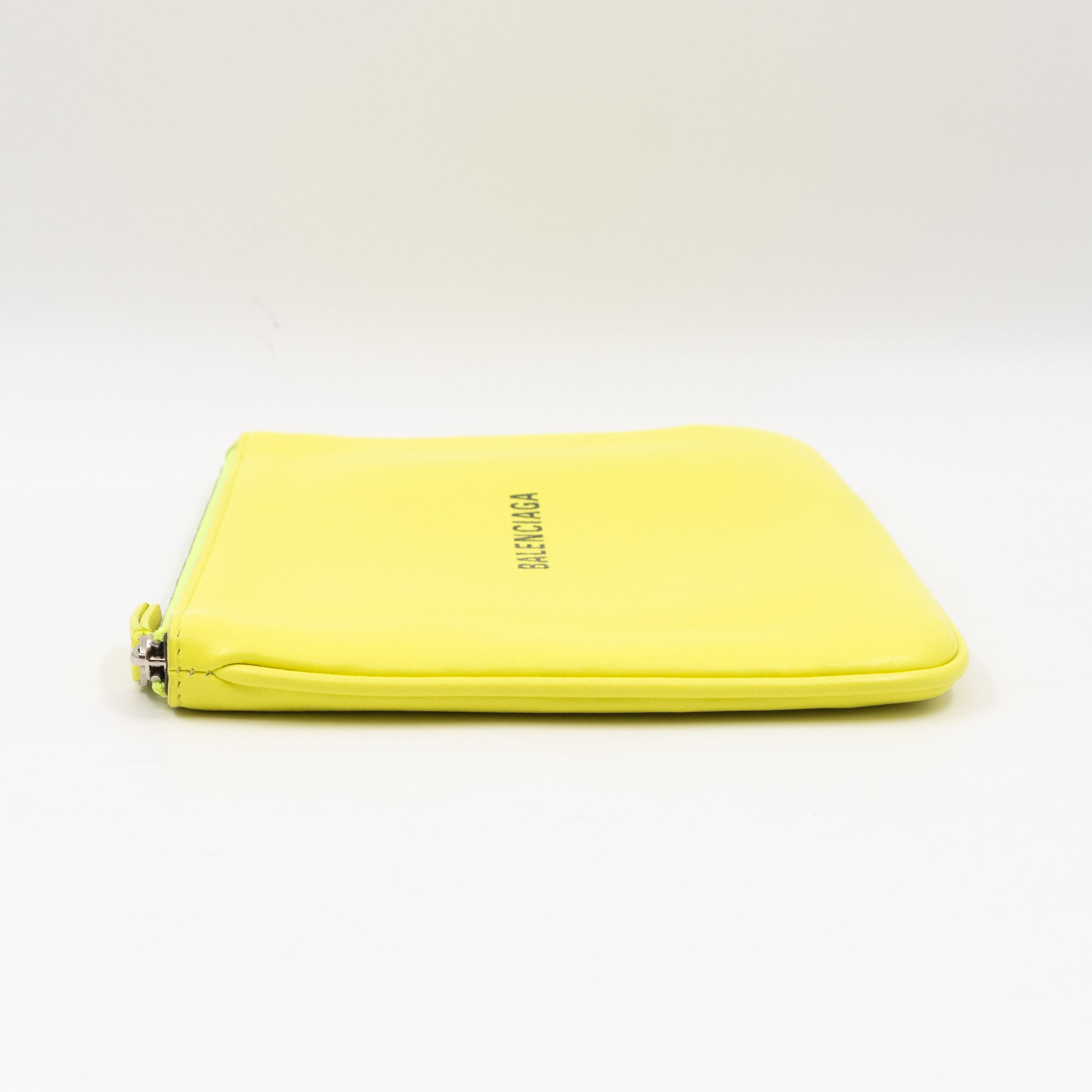 Ville Pouch Fluo Yellow Leather