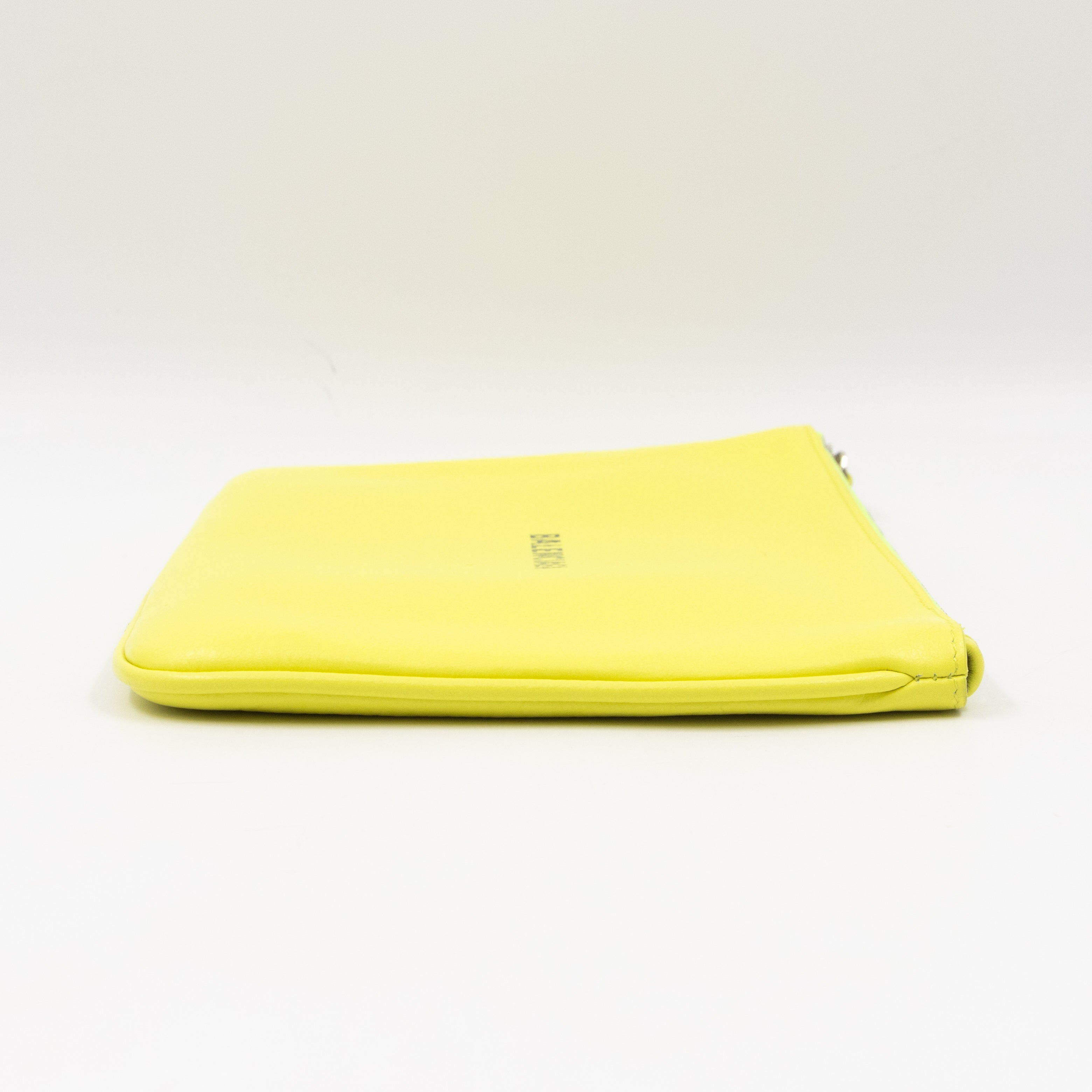 Ville Pouch Fluo Yellow Leather