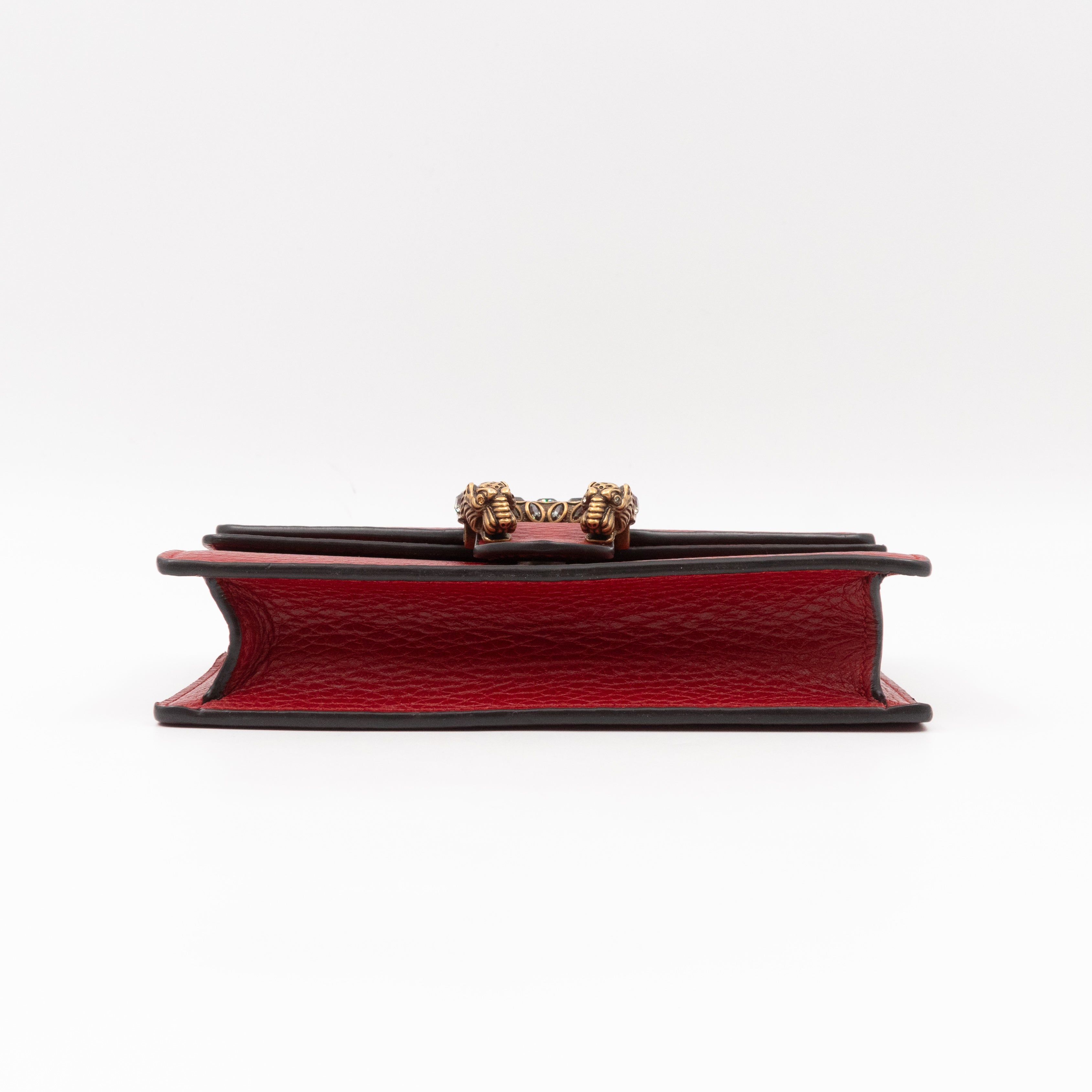 Dionysus Super Mini Red Leather