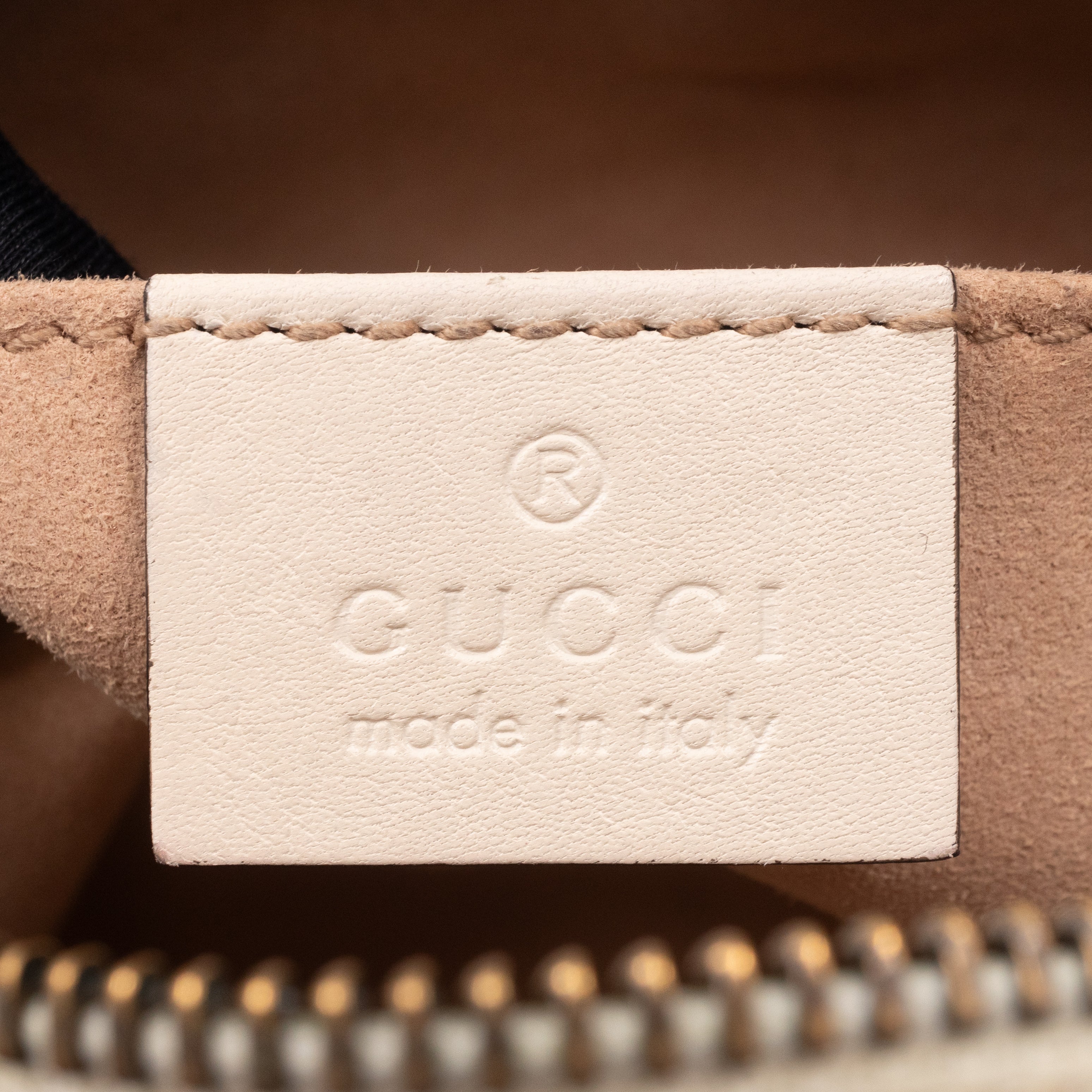 GG Marmont Matelassé Mini Cream Leather Bag