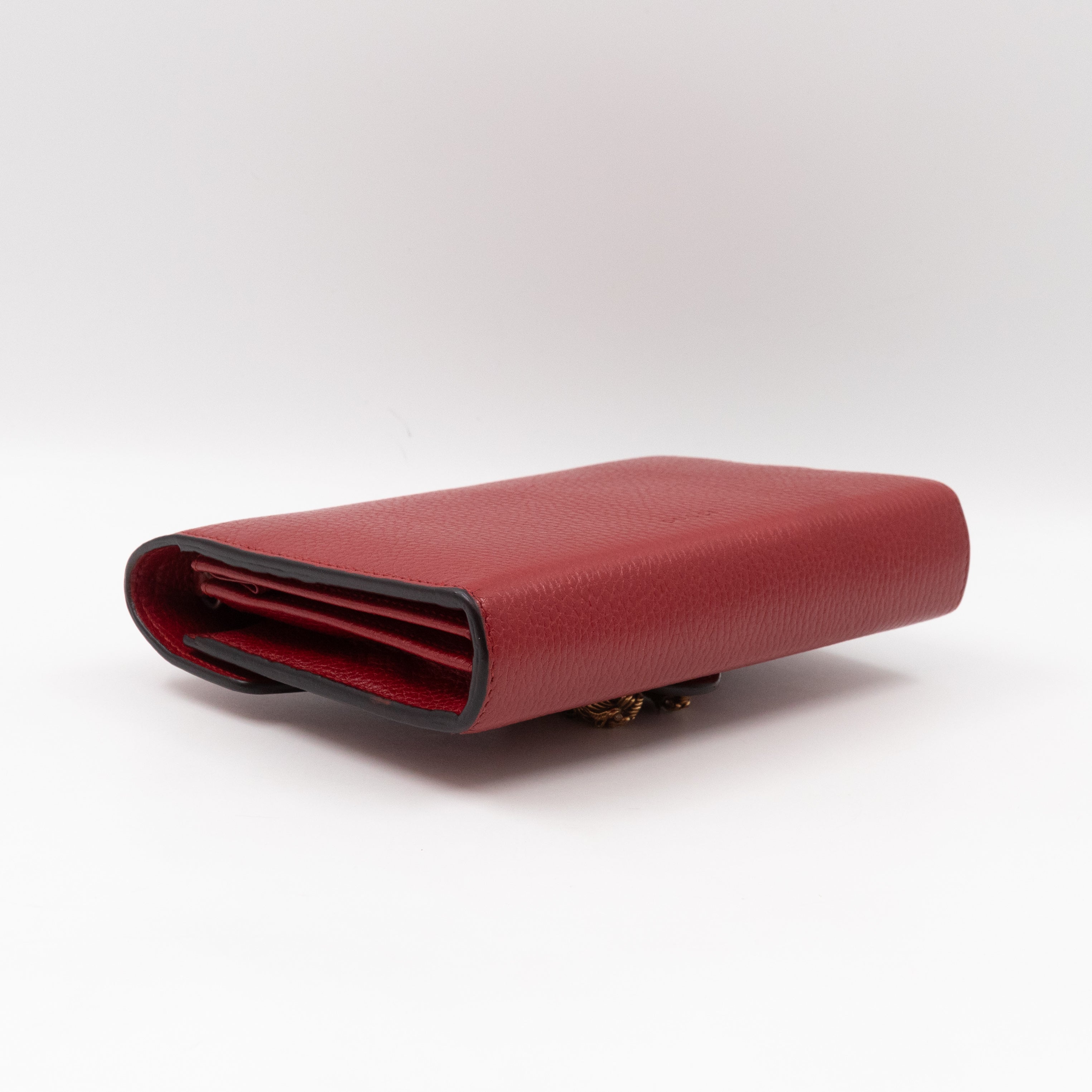 Dionysus Mini Chain Wallet Red Leather