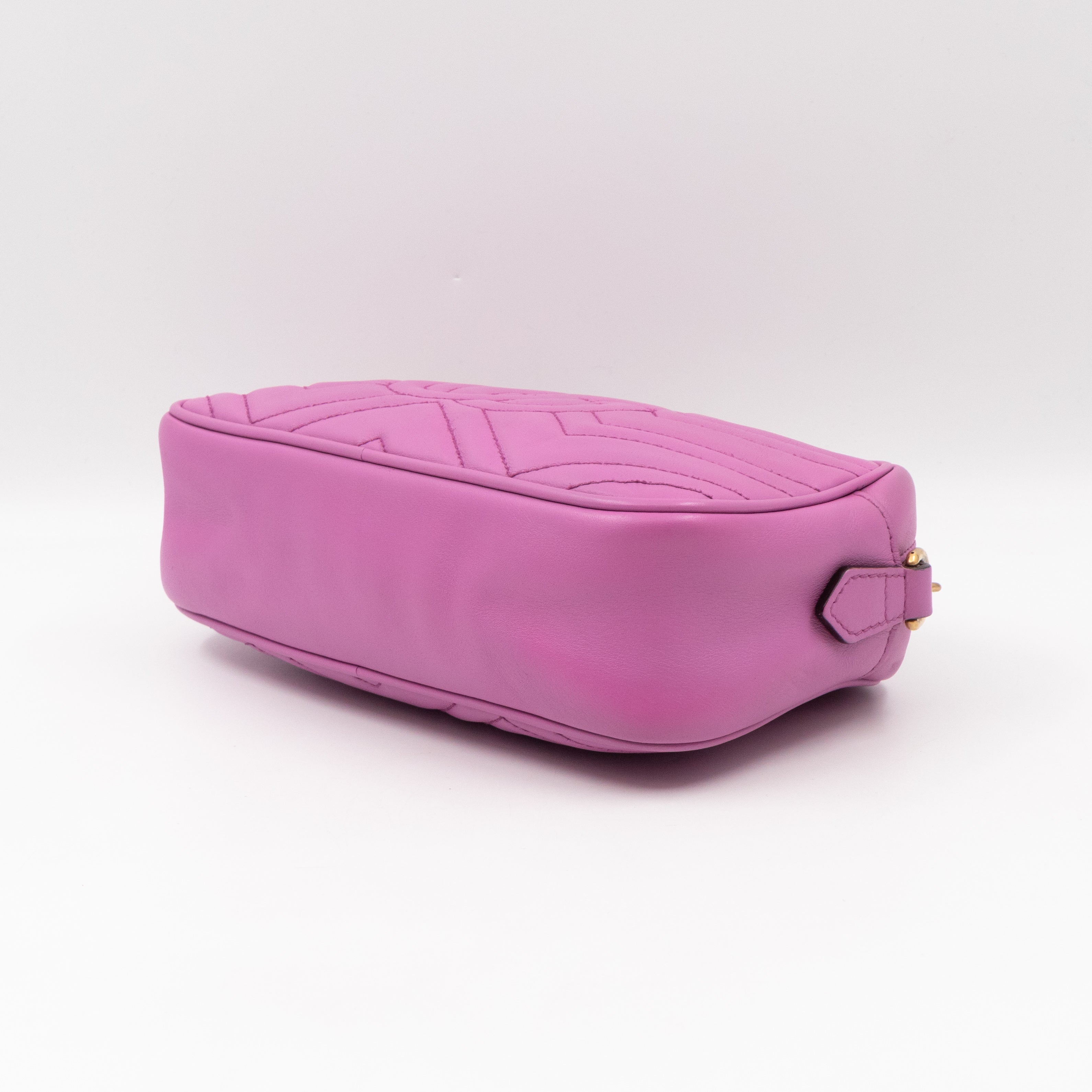 GG Marmont Small Matelasse Pink Leather