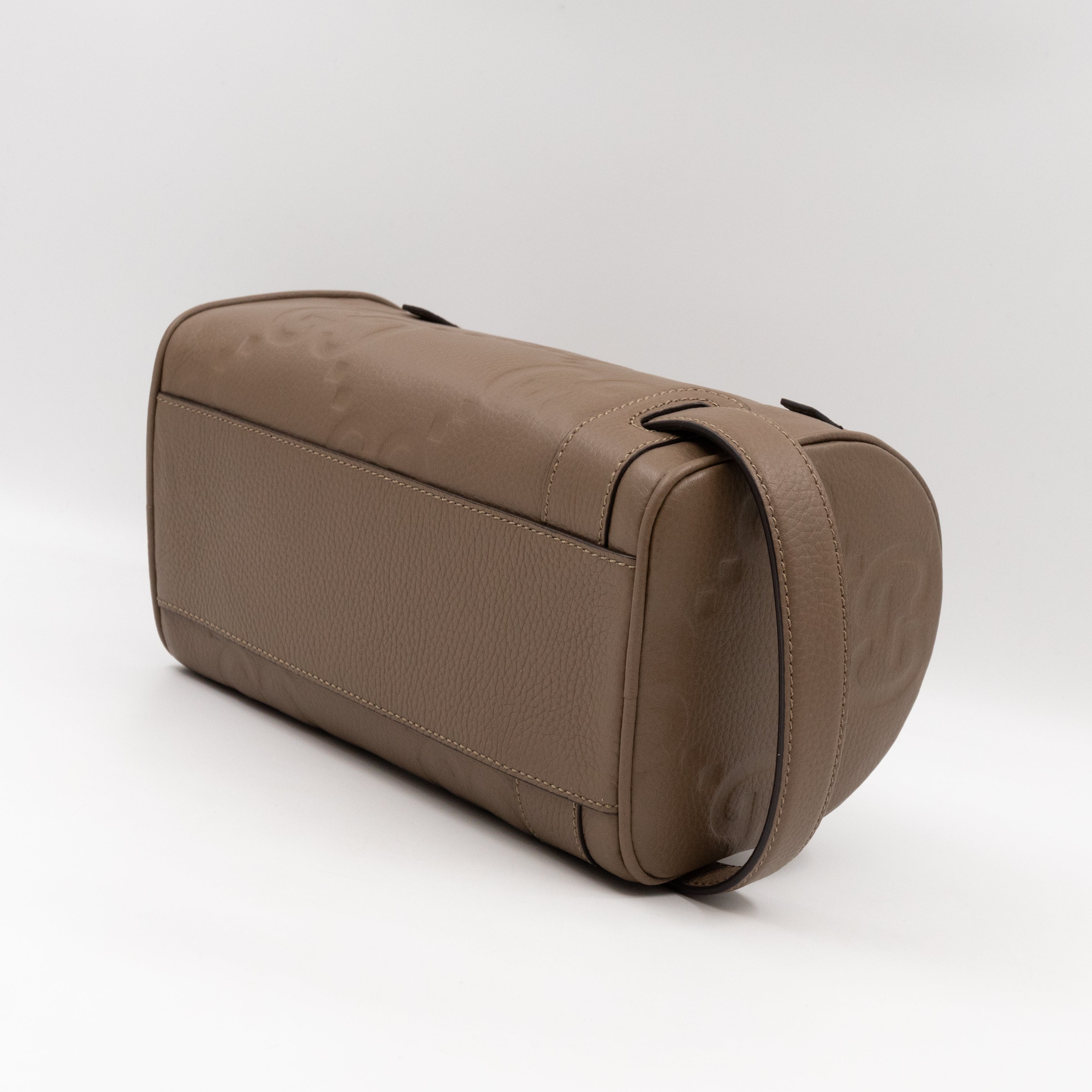 Toiletry Case Small Jumbo GG Embossed Good Taupe