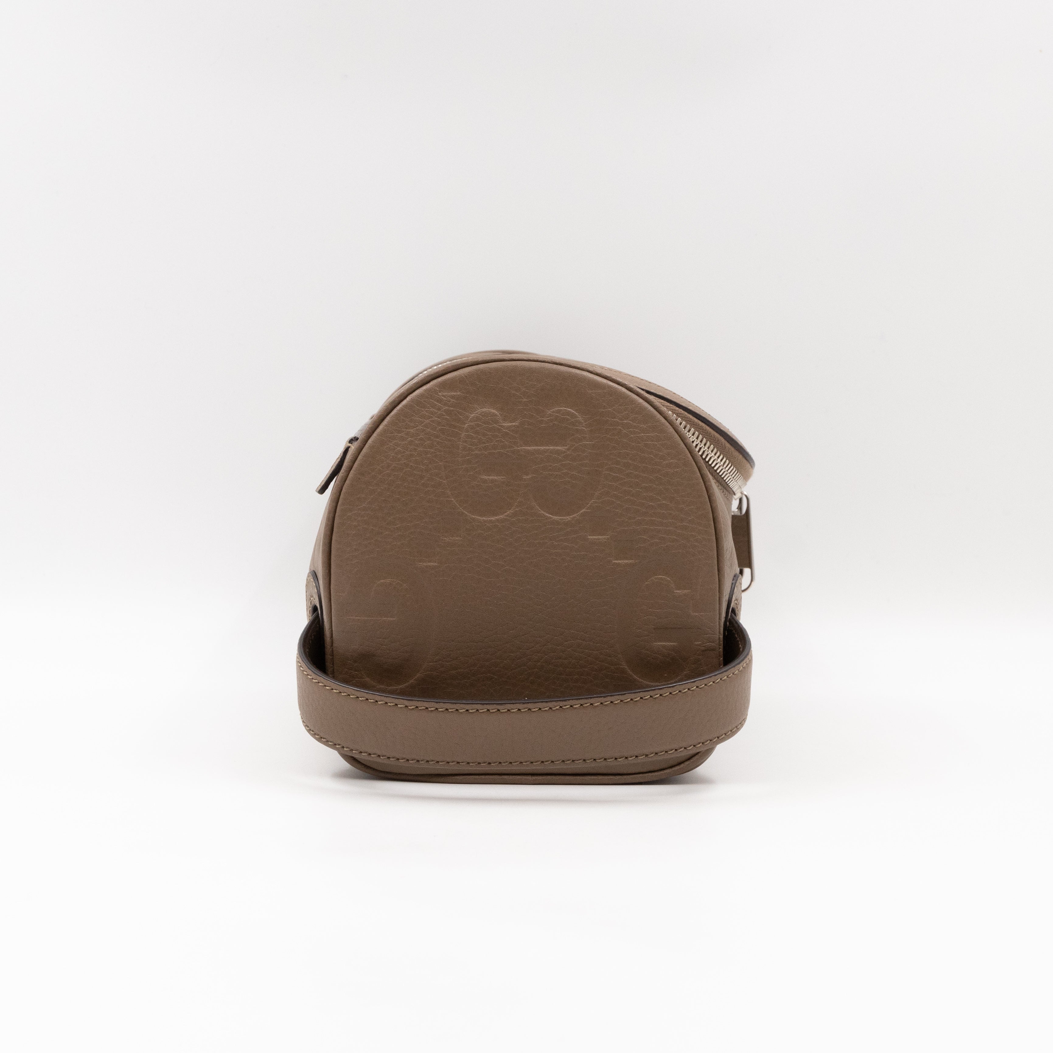 Toiletry Case Small Jumbo GG Embossed Good Taupe