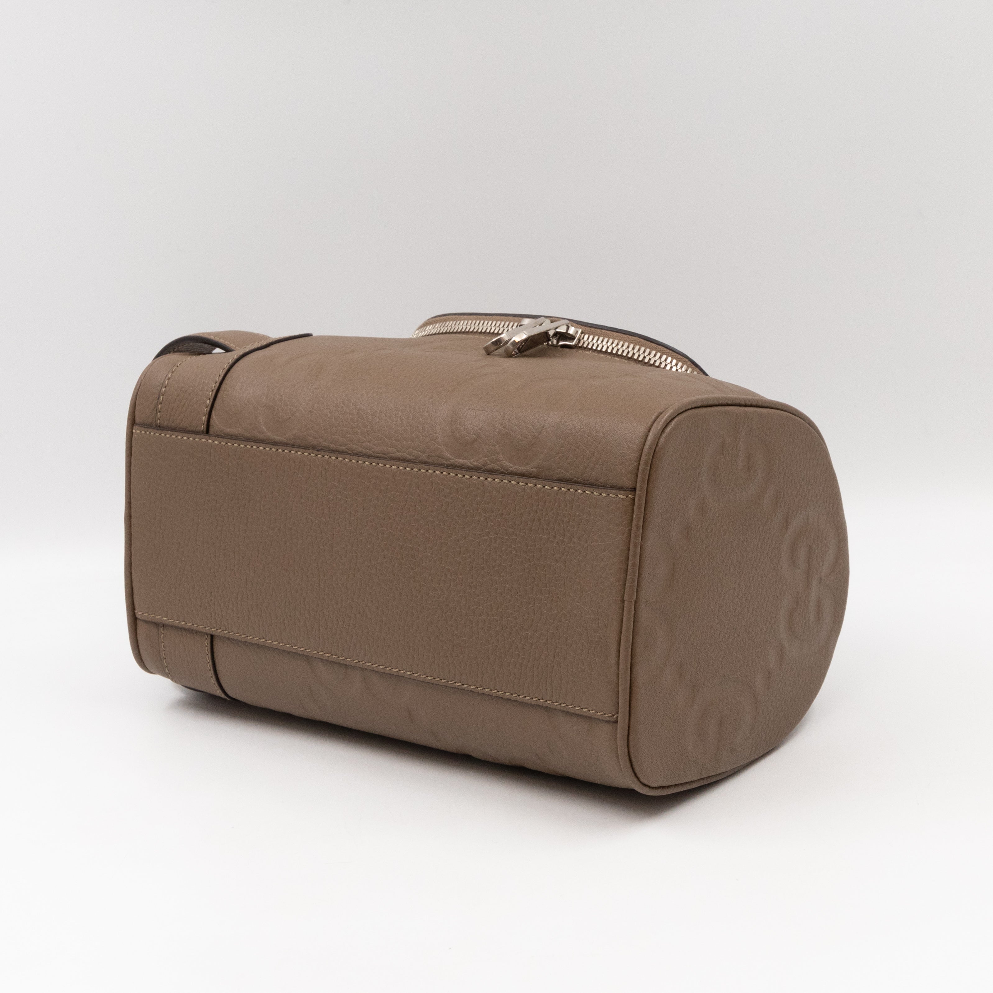 Toiletry Case Small Jumbo GG Embossed Good Taupe