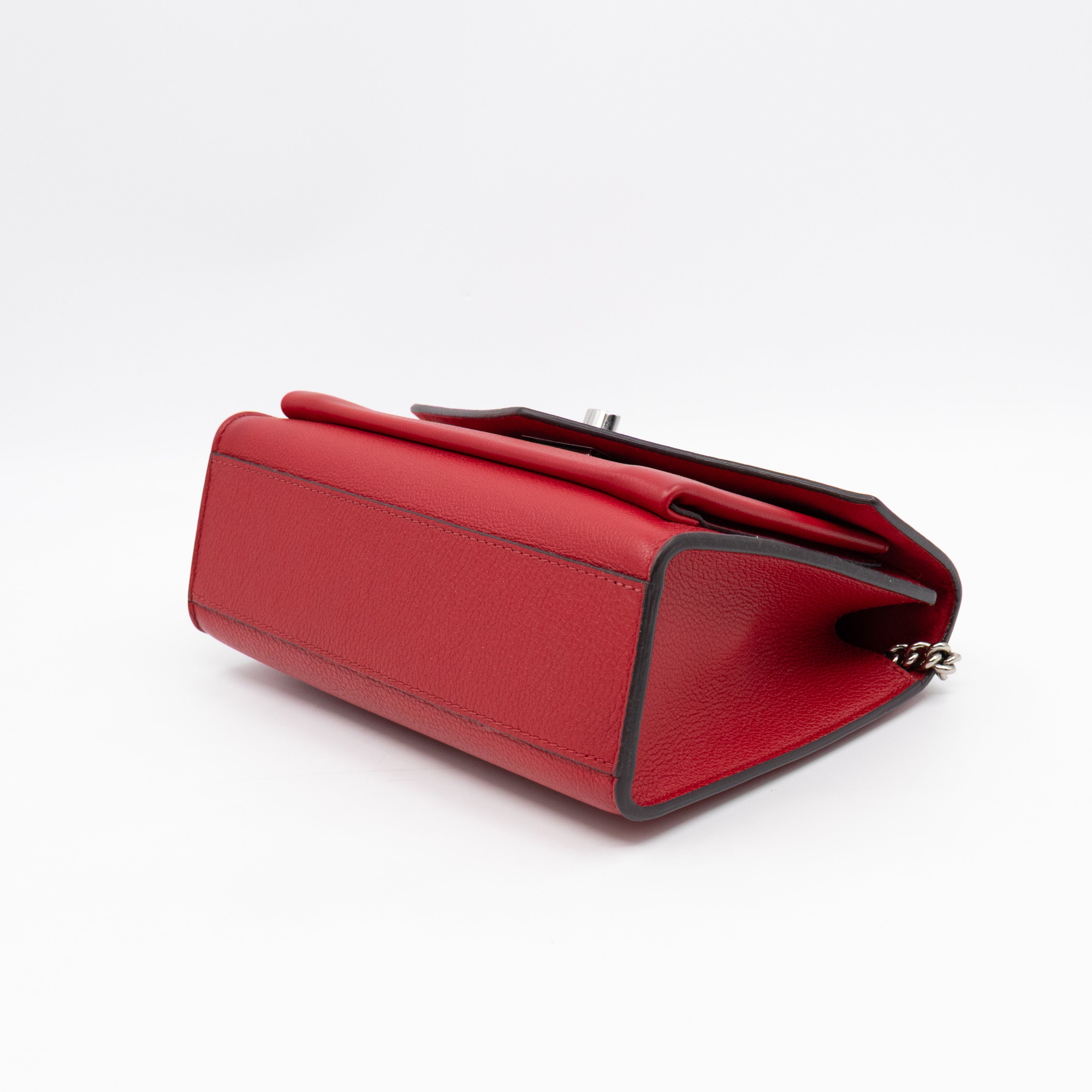 MyLockMe BB Chain Bag Red Leather