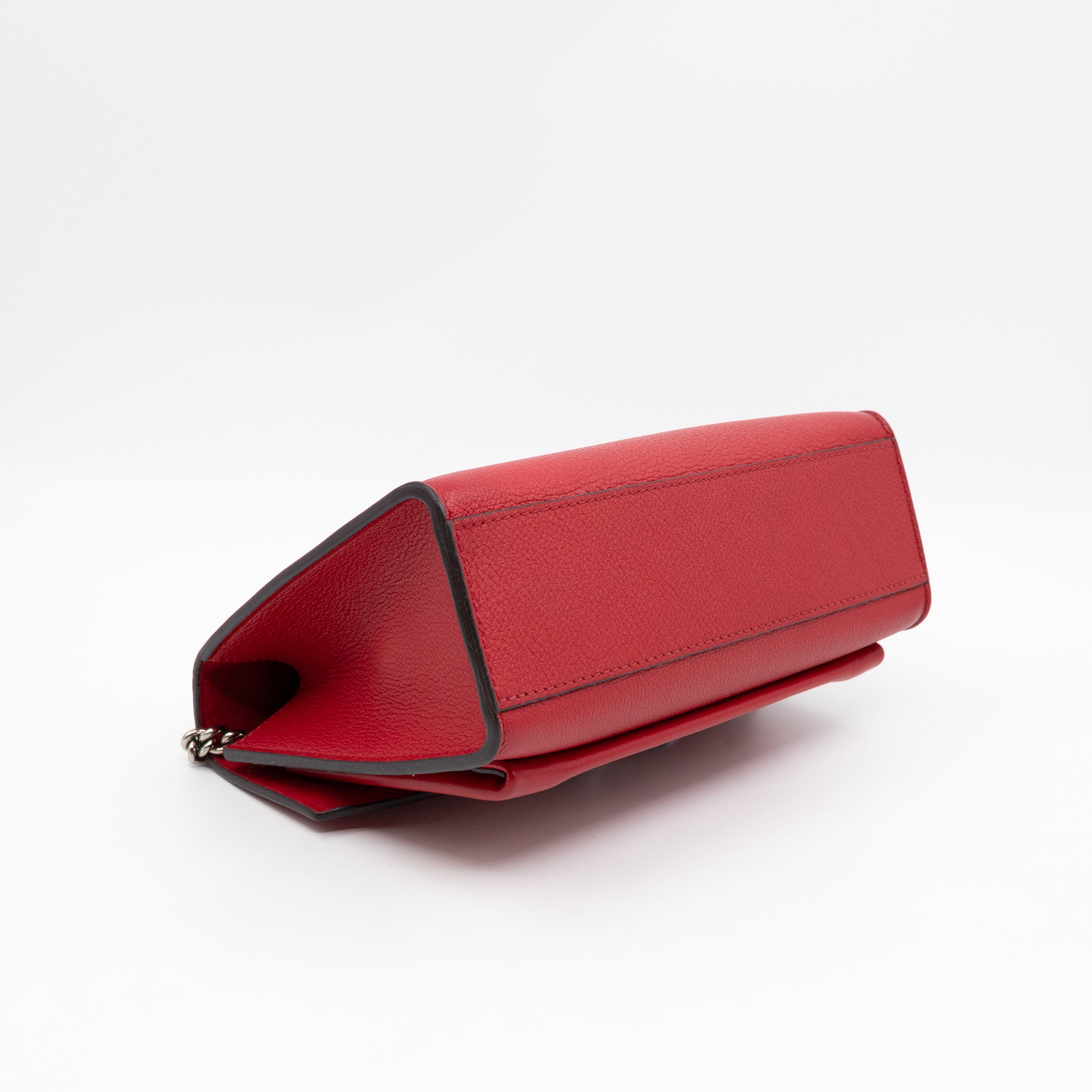 MyLockMe BB Chain Bag Red Leather