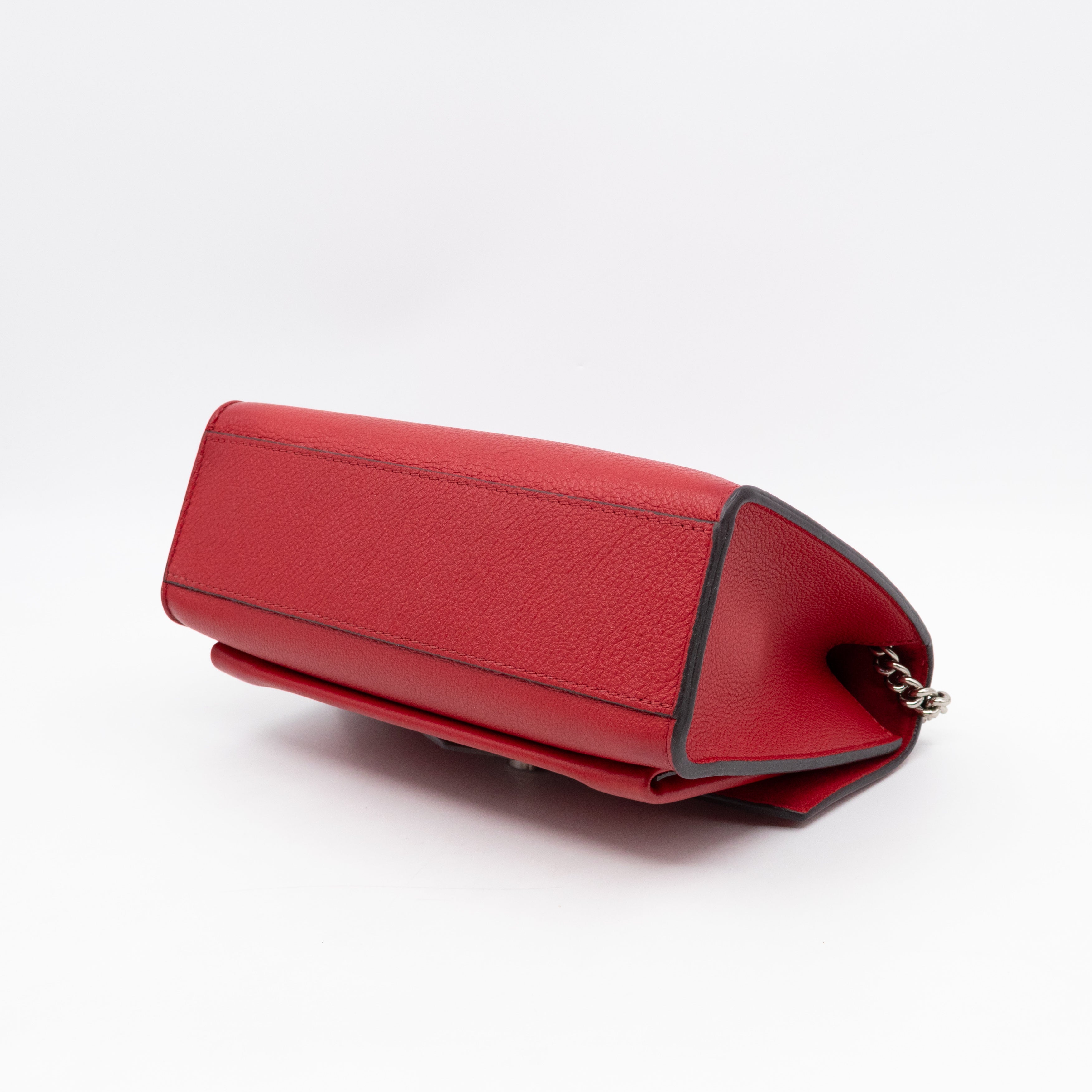 MyLockMe BB Chain Bag Red Leather