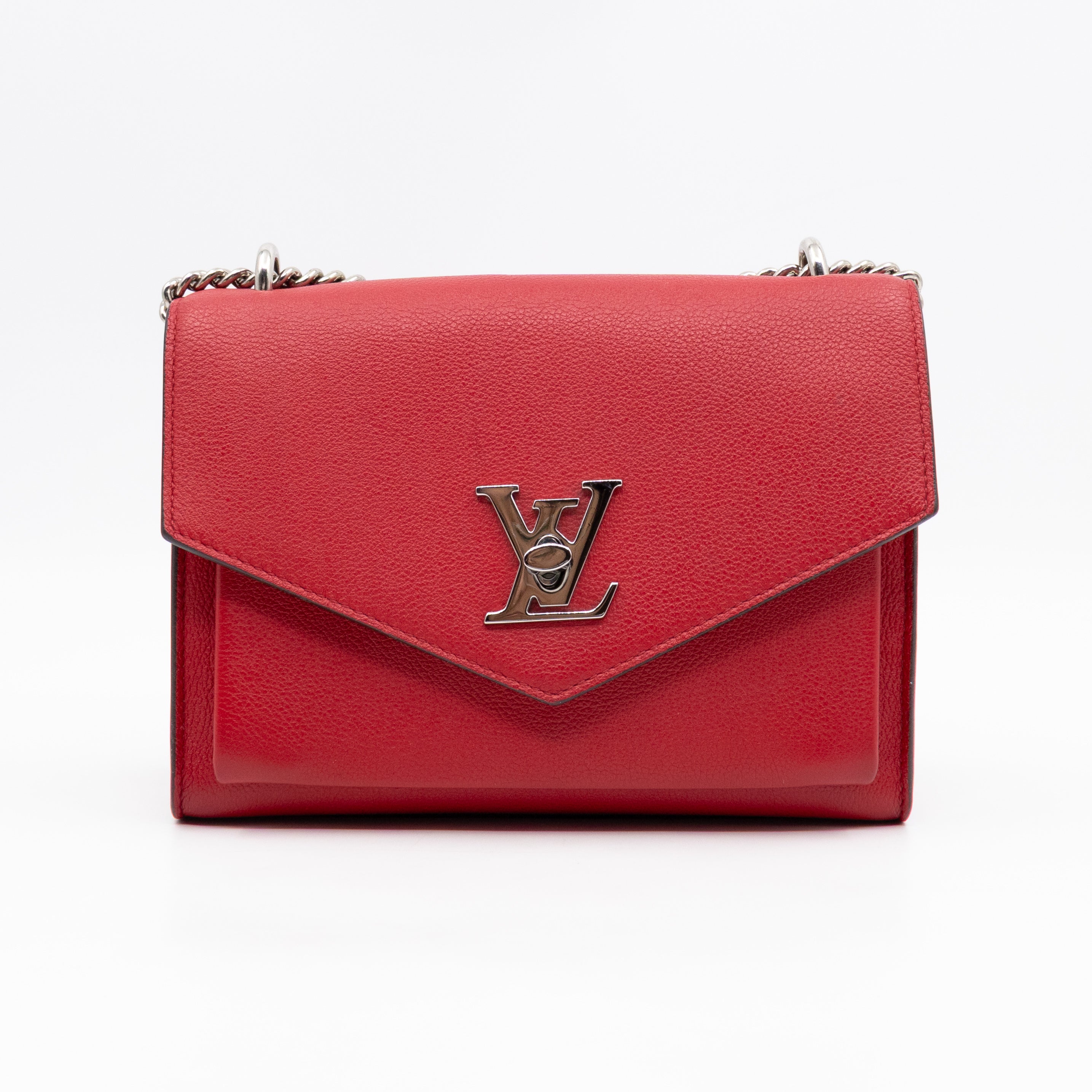 MyLockMe BB Chain Bag Red Leather