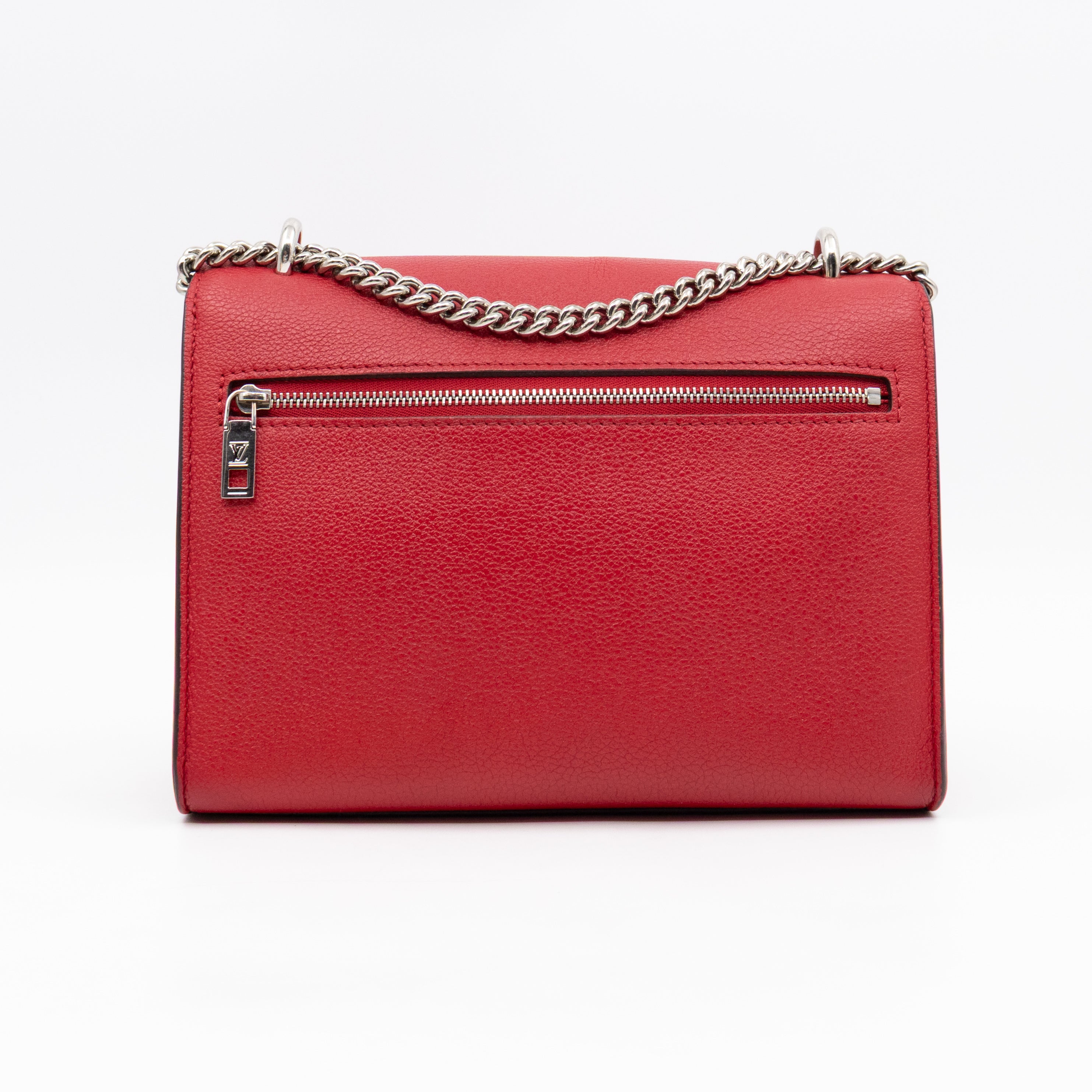 MyLockMe BB Chain Bag Red Leather