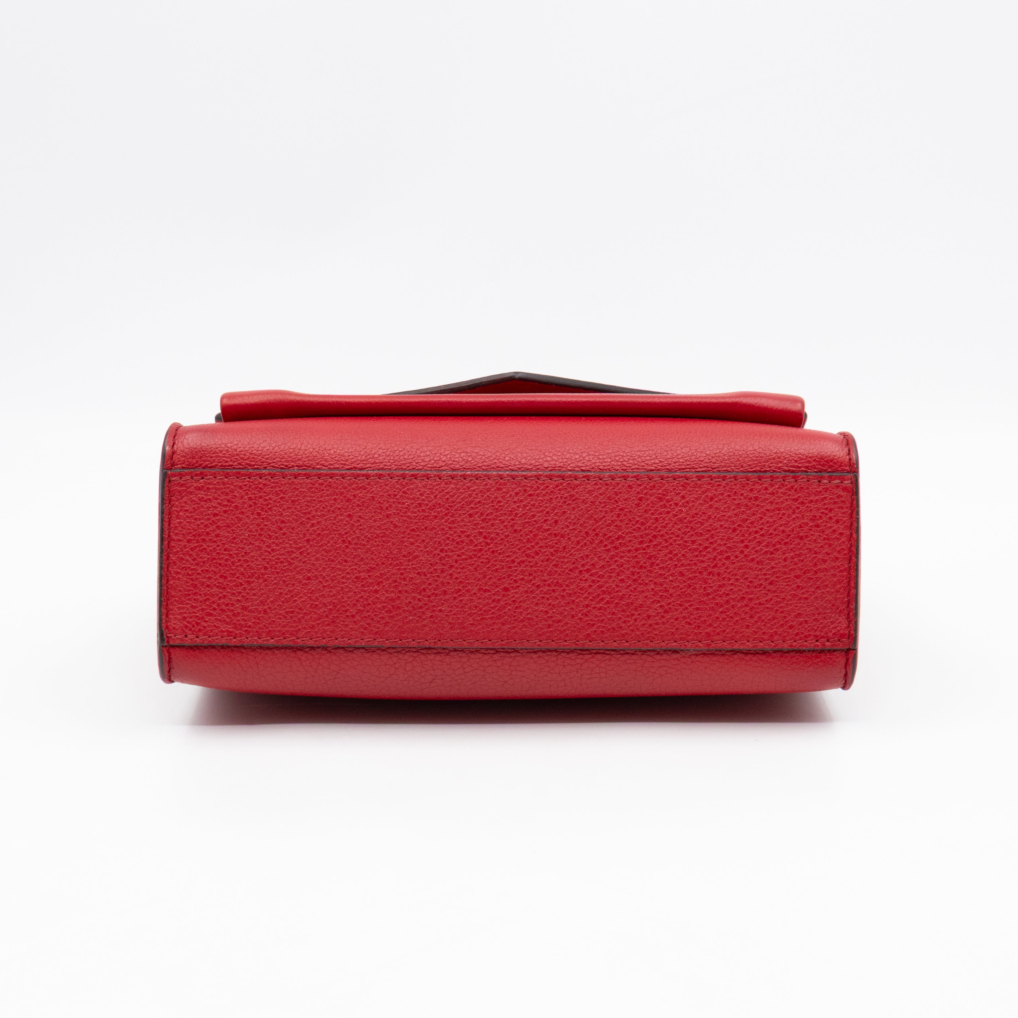MyLockMe BB Chain Bag Red Leather